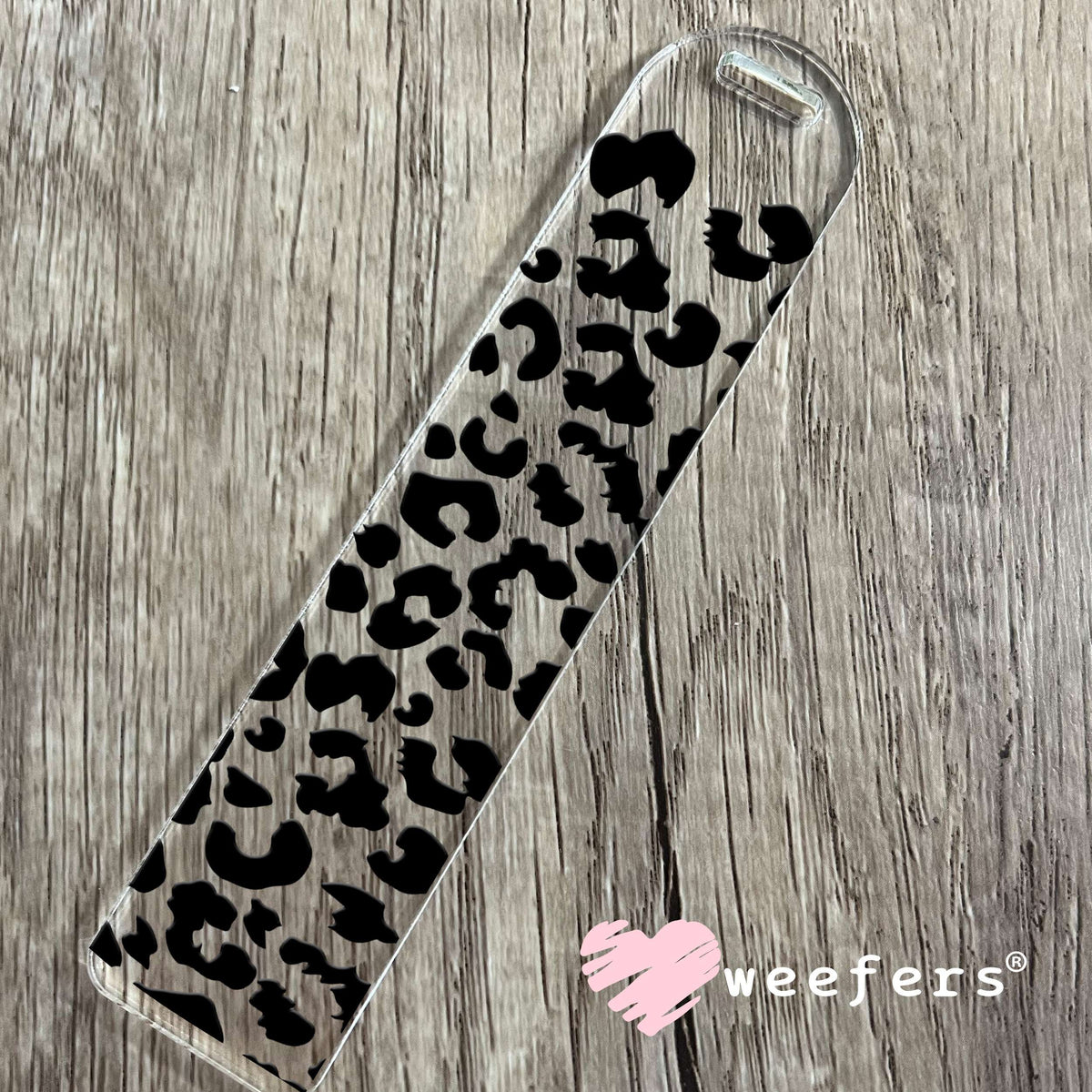 Black Leopard UV DTF Cup Wrap Bookmark Weefers