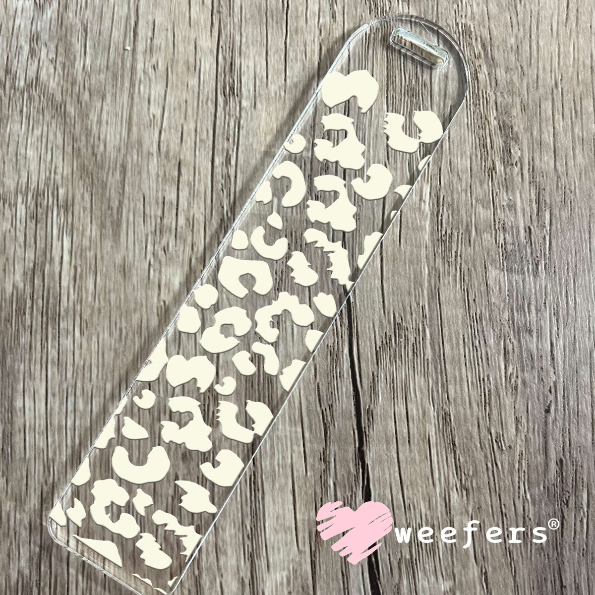 Cream Leopard UV DTF Cup Wrap Bookmark Weefers