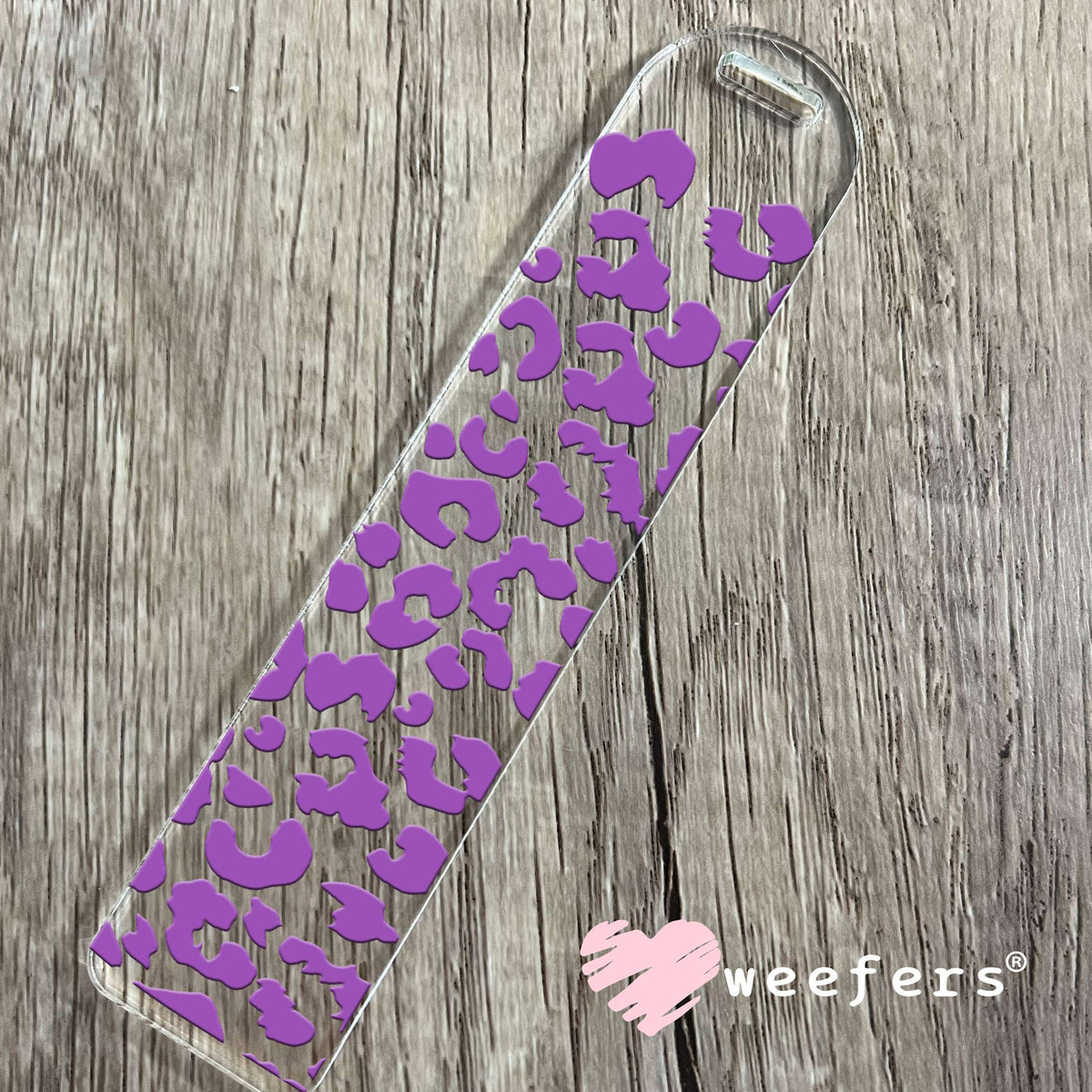 Purple Leopard UV DTF Cup Wrap Bookmark Weefers