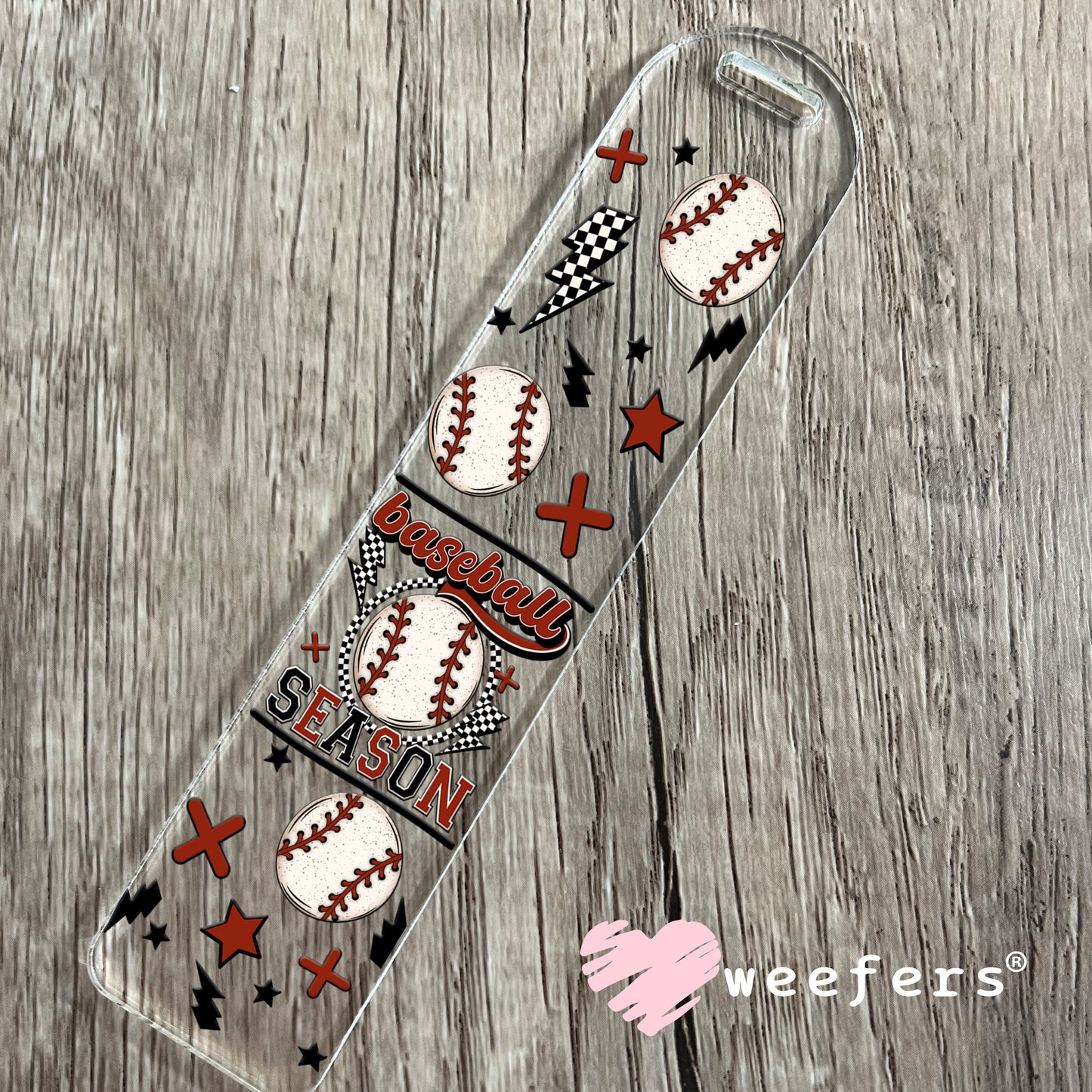 Baseball Season UV DTF Cup Wrap Bookmark Weefers