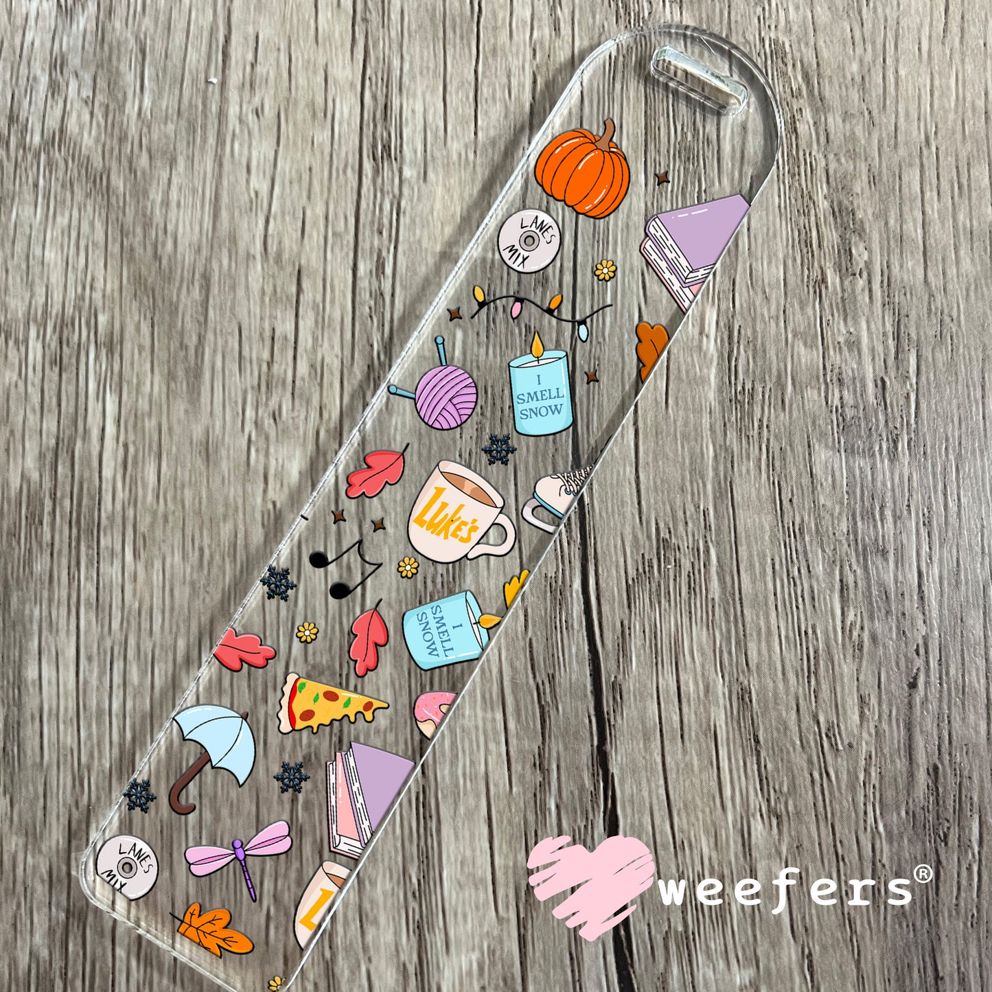 Gillymore Girls Favorite Things UV DTF Cup Wrap Bookmark Weefers
