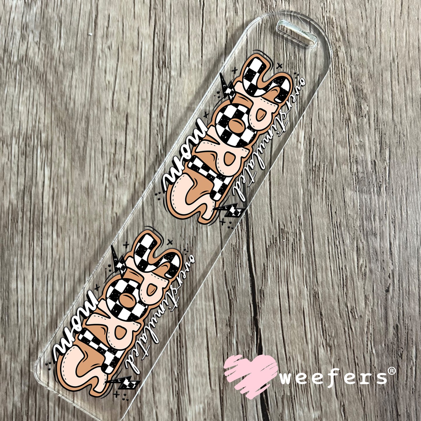 Overstimulated Sports Mama UV DTF Cup Wrap Bookmark Weefers