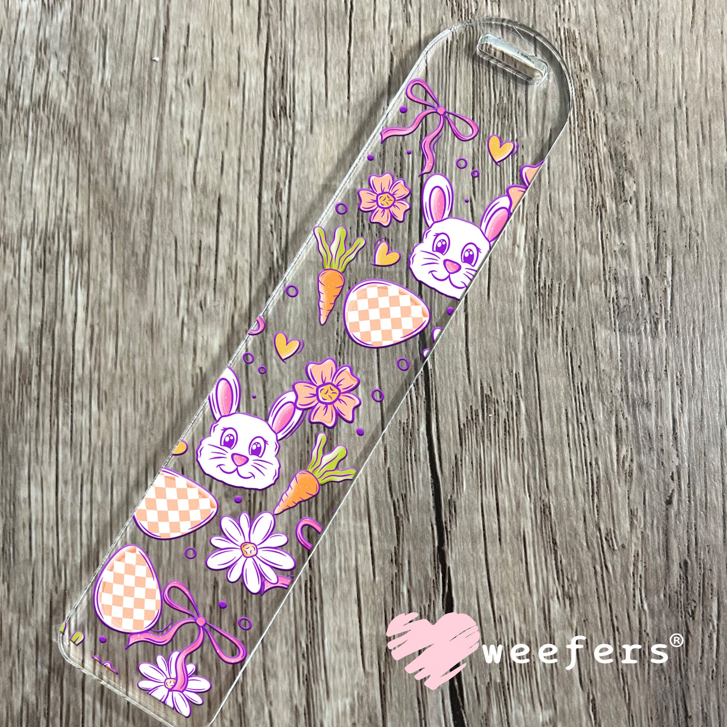 Honey Bunny Easter Faces UV DTF Cup Wrap Bookmark Weefers