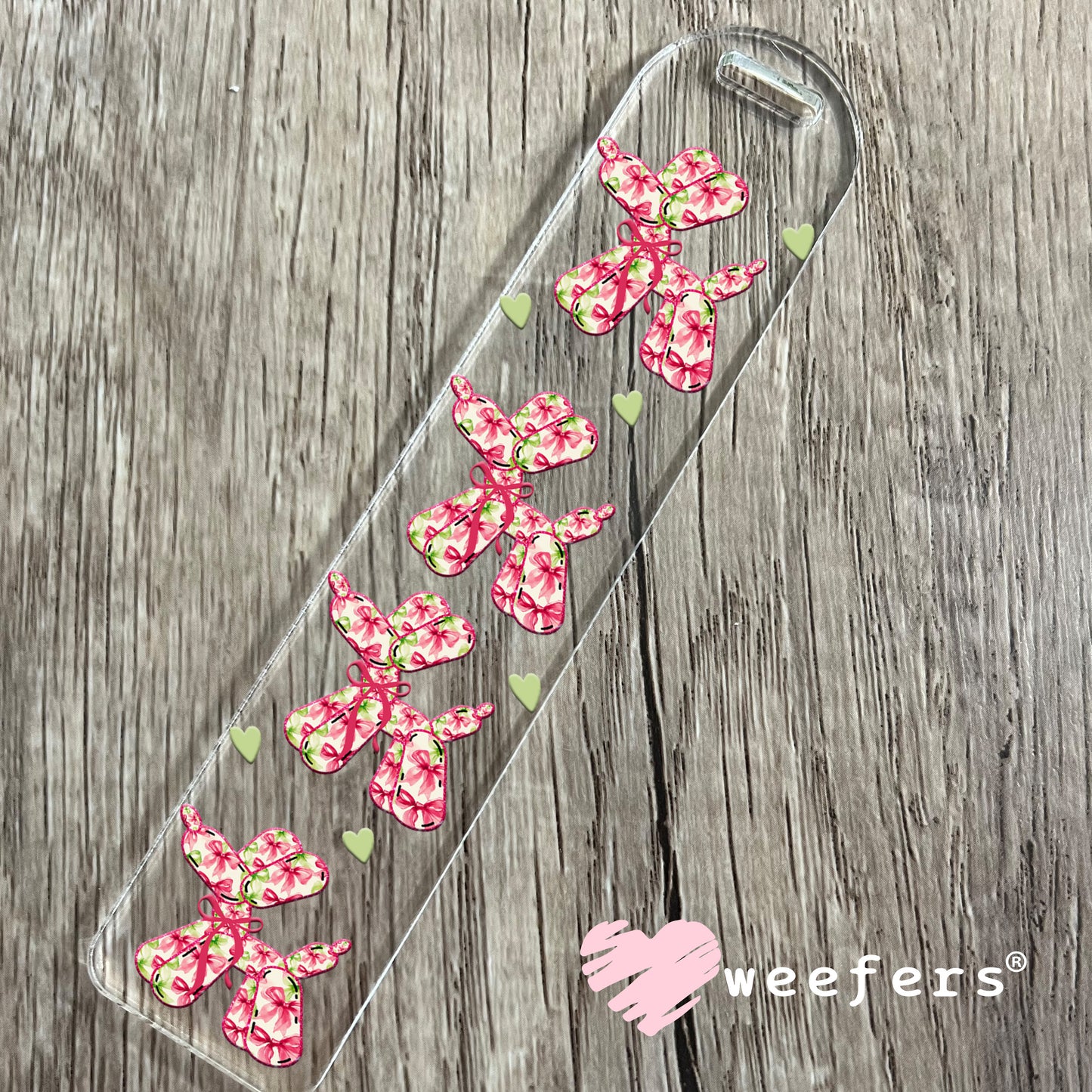 Floral Balloon Dogs UV DTF Cup Wrap Bookmark Weefers