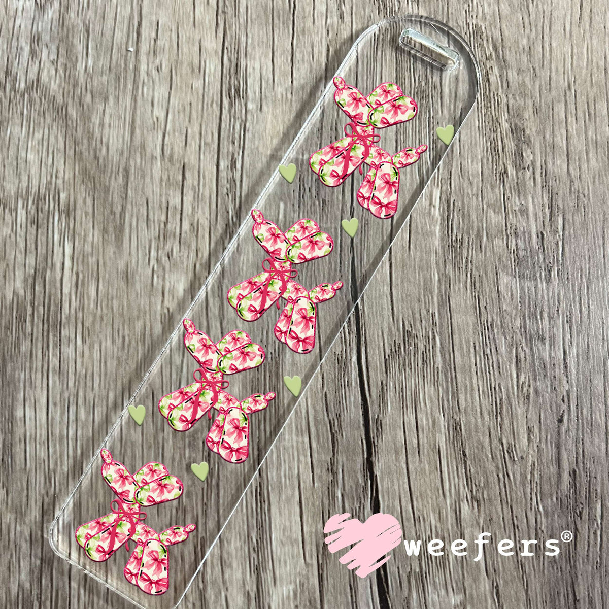 Floral Balloon Dogs UV DTF Cup Wrap Bookmark Weefers