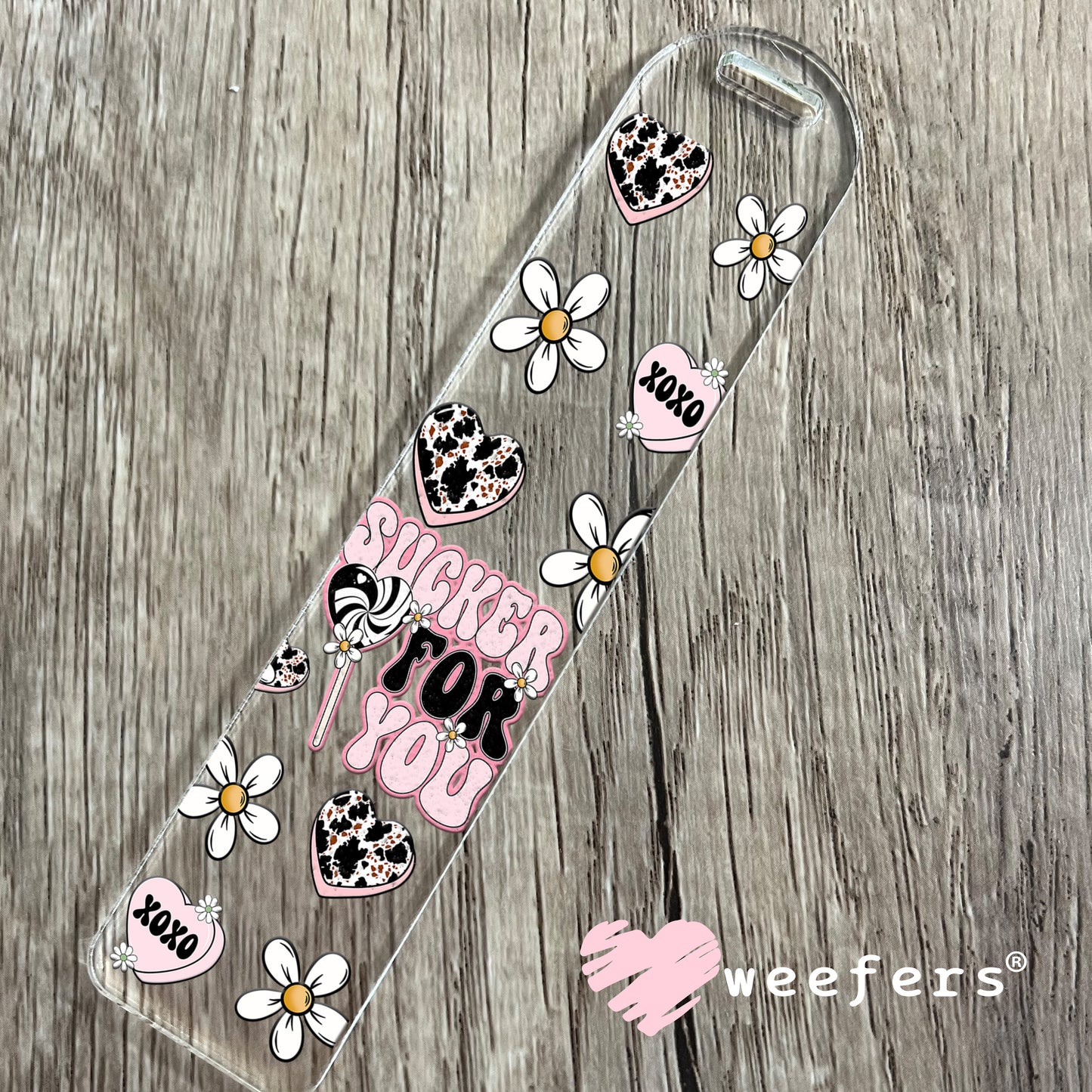 Sucker For You UV DTF Cup Wrap Bookmark Weefers