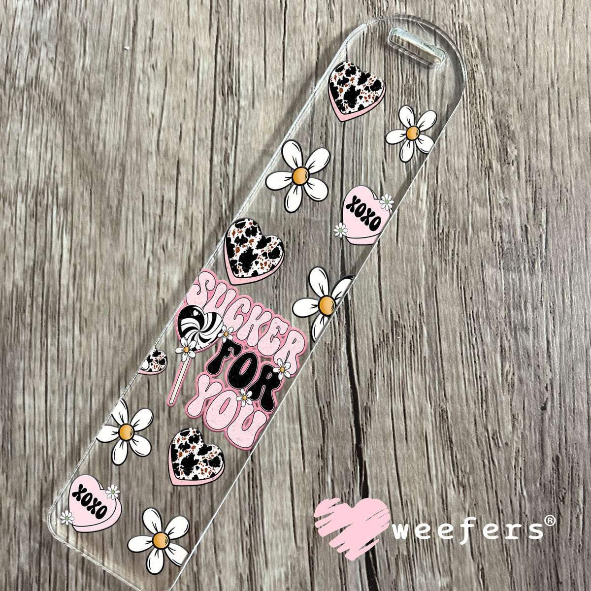 Sucker For You UV DTF Cup Wrap Bookmark Weefers