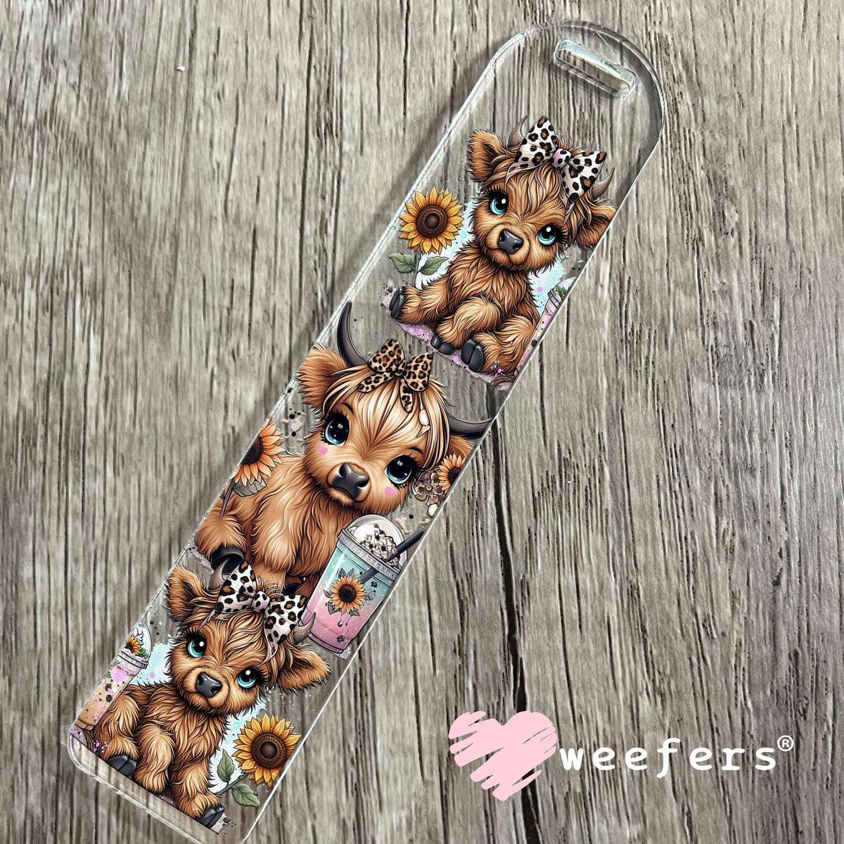 Baby Highlander Leopard Coffee UV DTF Cup Wrap Bookmark Weefers