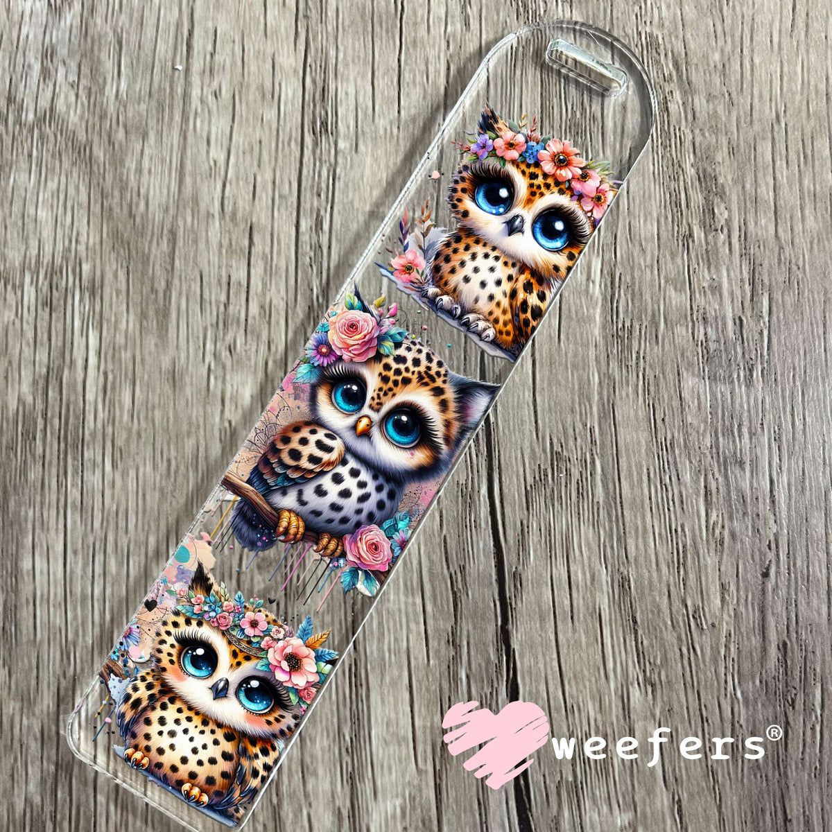 Baby Owl Trio UV DTF Cup Wrap Bookmark Weefers