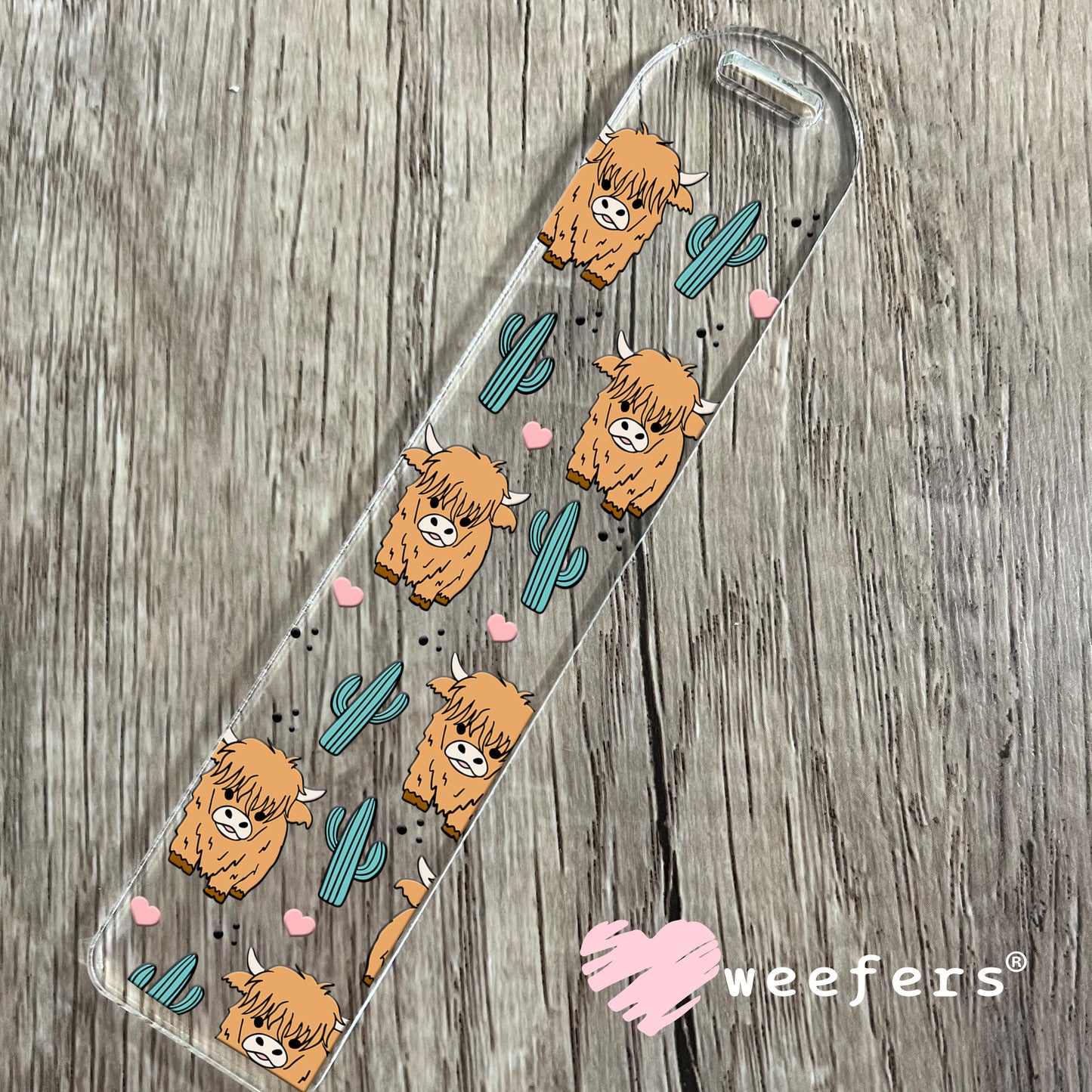 Highlander Cactus UV DTF Cup Wrap Bookmark Weefers