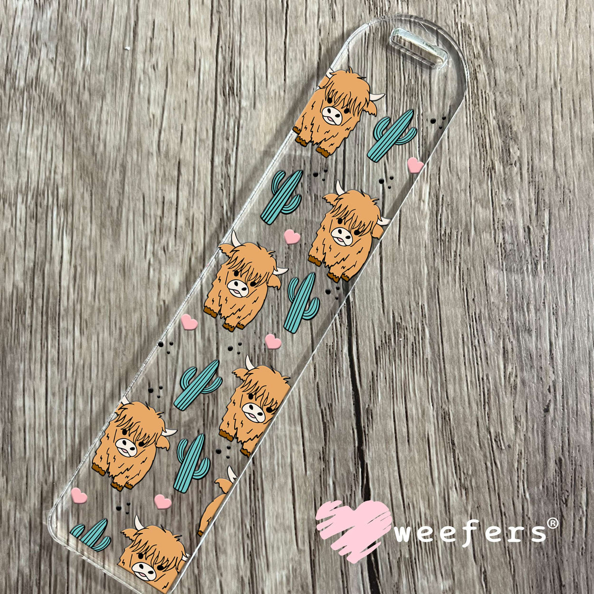 Highlander Cactus UV DTF Cup Wrap Bookmark Weefers