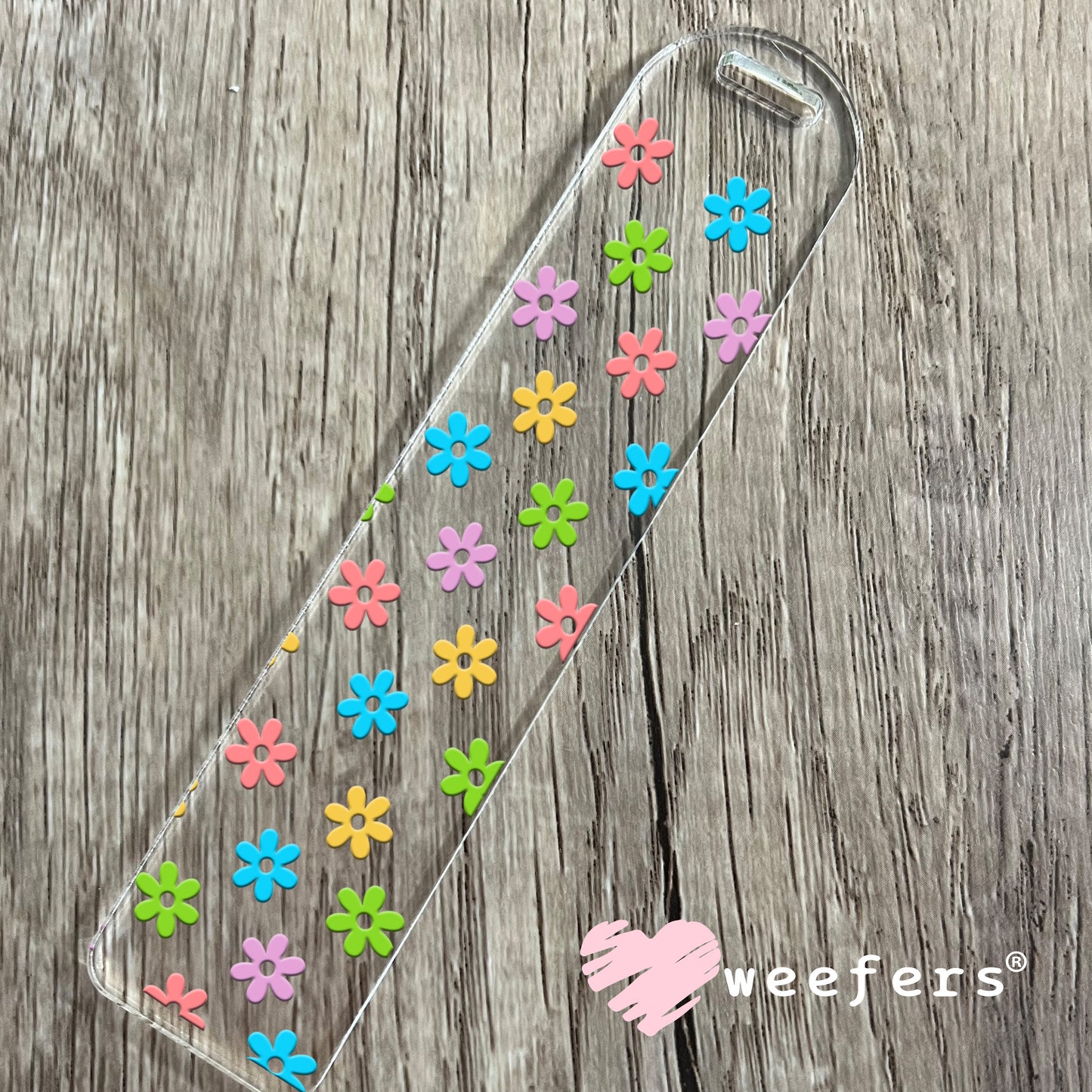 Colorful Daisies UV DTF Cup Wrap Bookmark Weefers