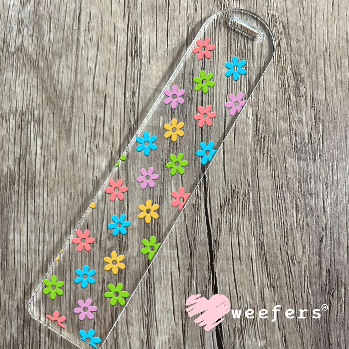 Colorful Daisies UV DTF Cup Wrap Bookmark Weefers