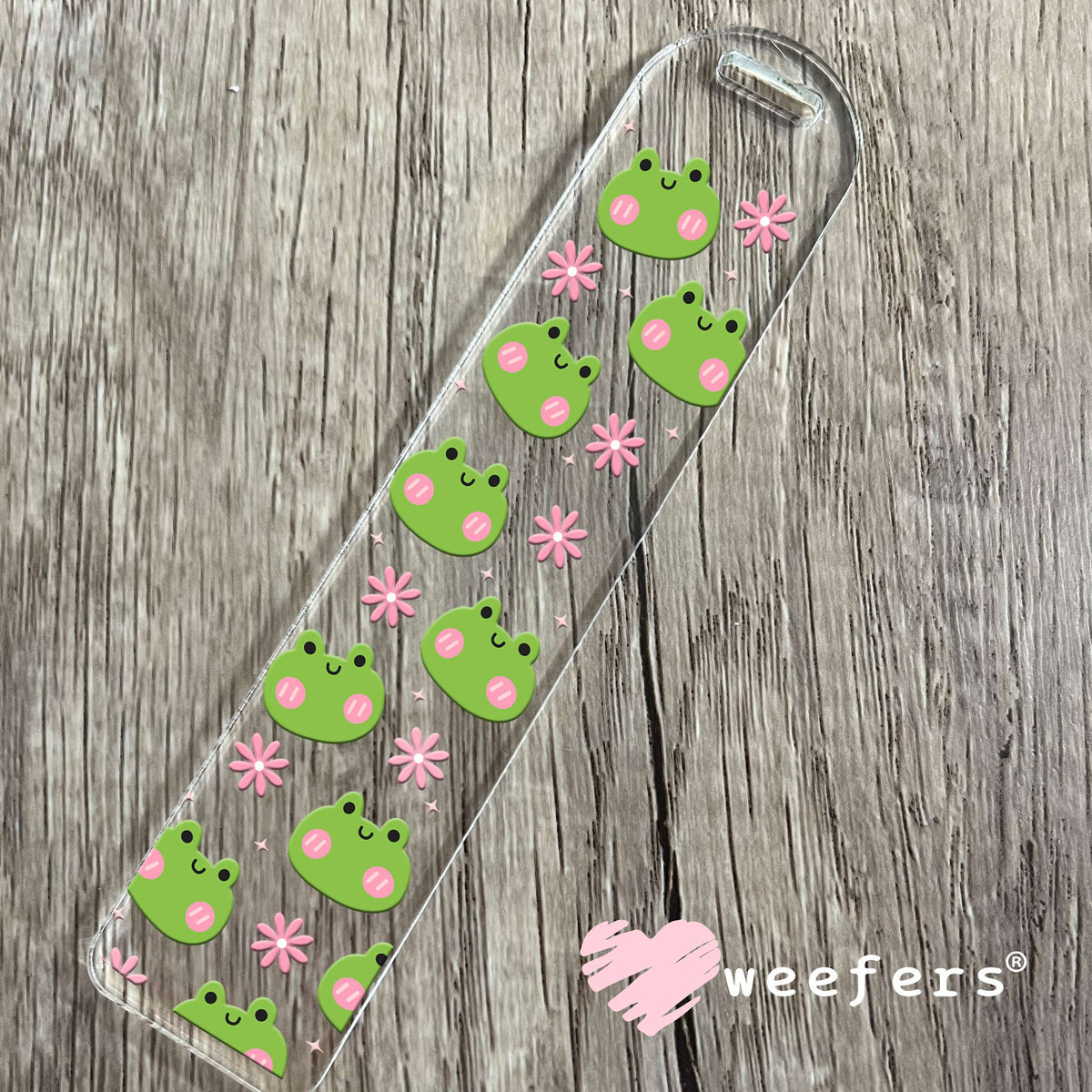 Froggy Faces UV DTF Cup Wrap Bookmark Weefers
