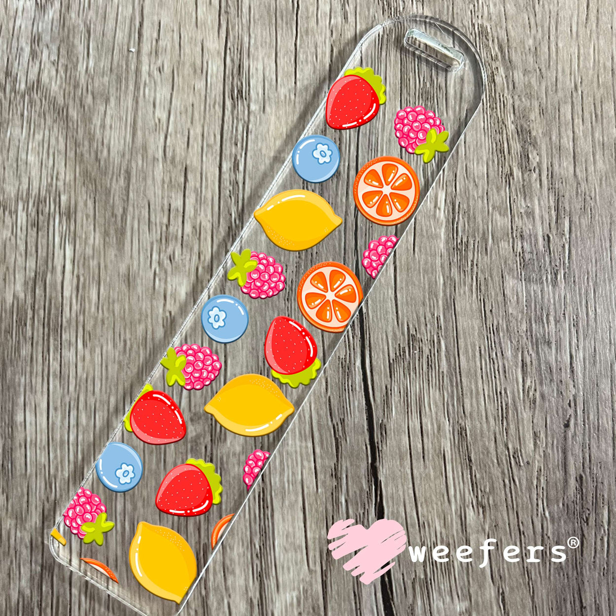 Bright Sunny Fruity Fruits UV DTF Cup Wrap Bookmark Weefers