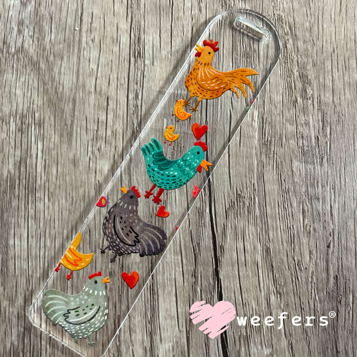 Farm Chicken friends UV DTF Cup Wrap Bookmark Weefers