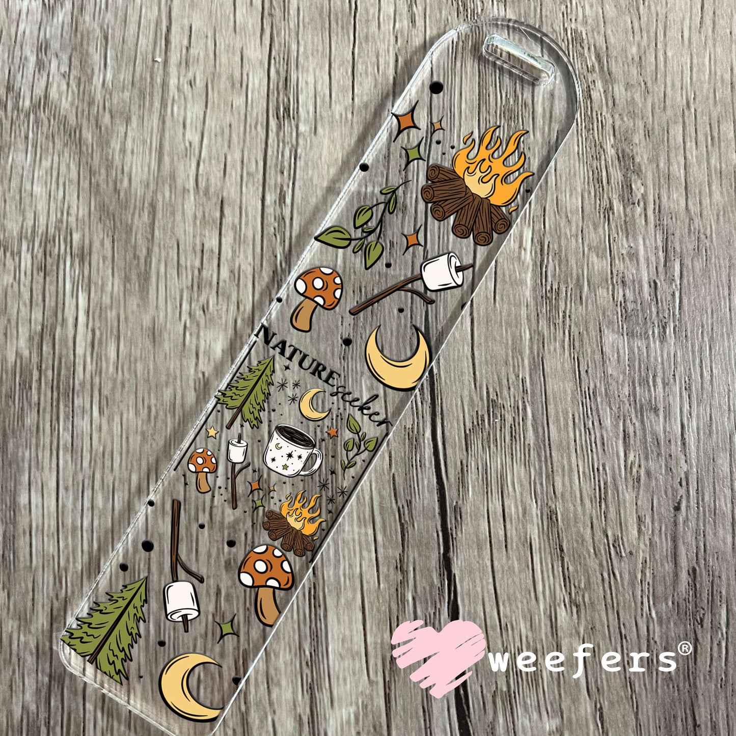 Nature Seeker Camping UV DTF Cup Wrap Bookmark Weefers