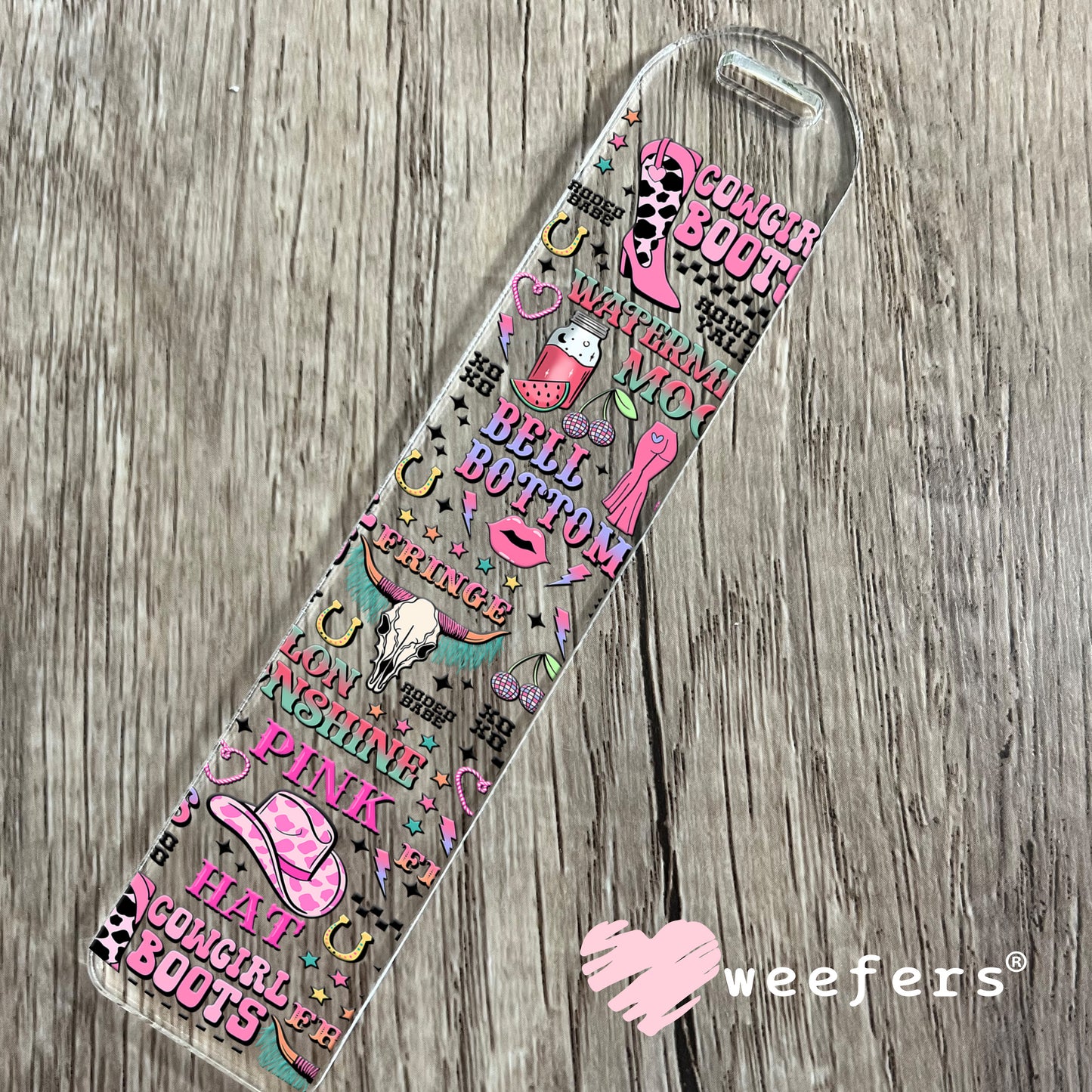 Cowgirl Favorite Things UV DTF Cup Wrap Bookmark Weefers