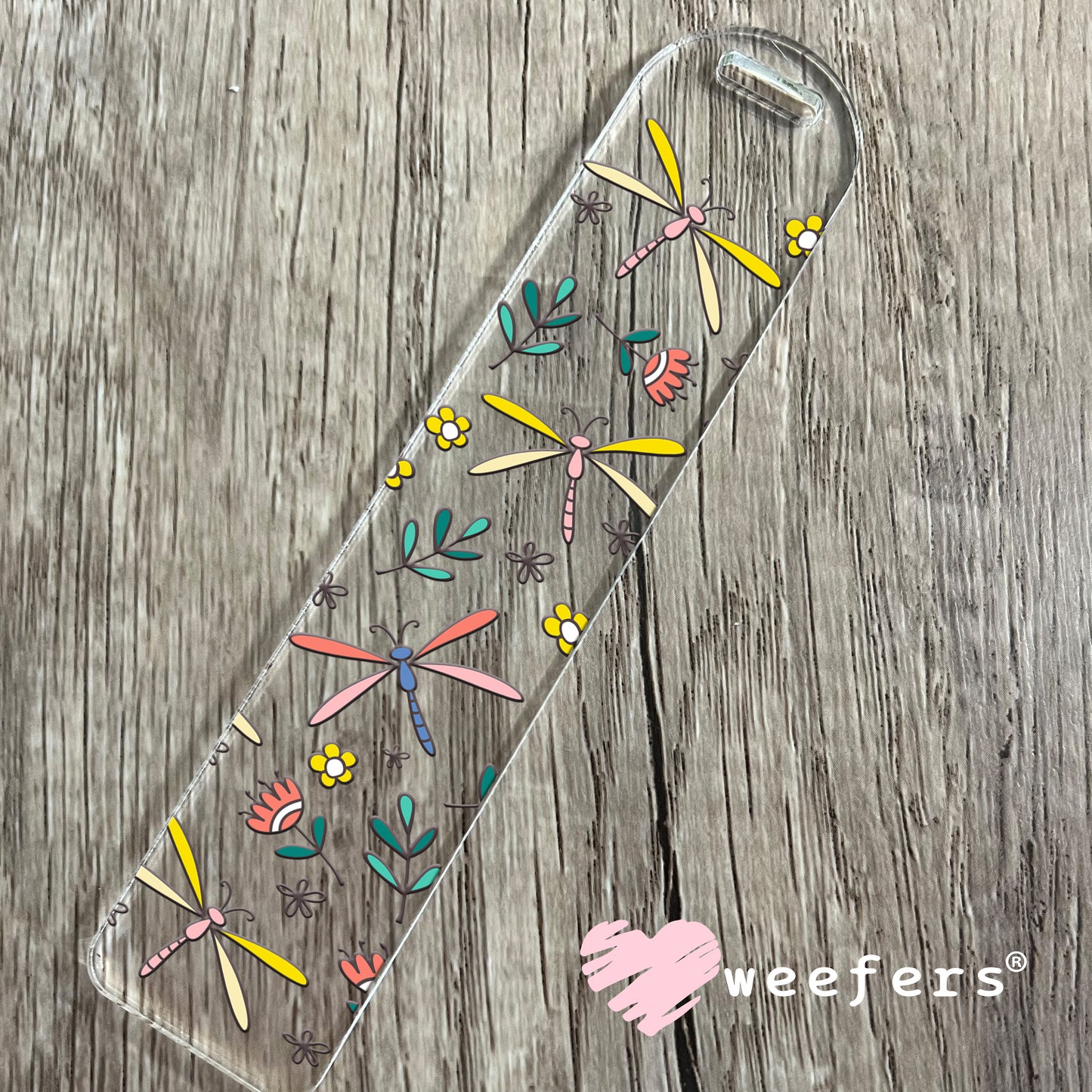 Colorful Dragonflies UV DTF Cup Wrap Bookmark Weefers