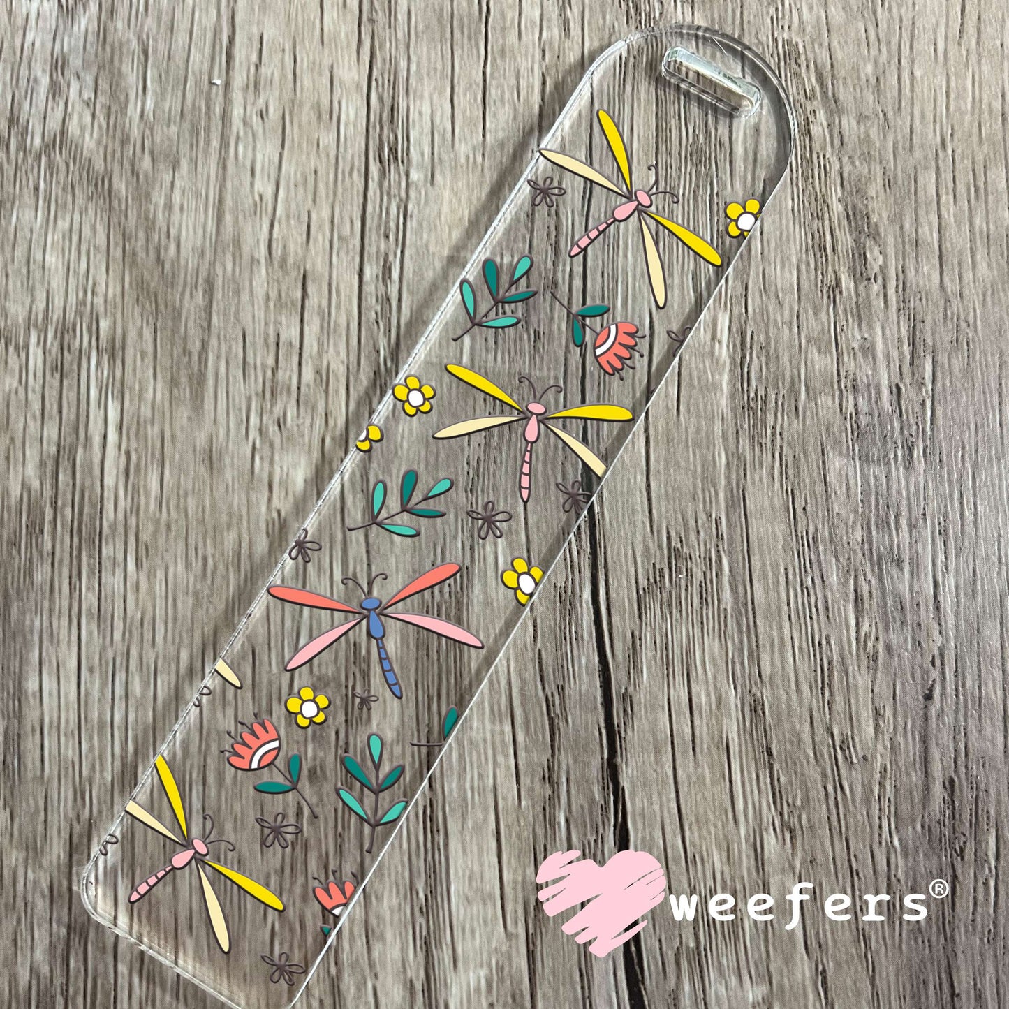 Colorful Dragonflies UV DTF Cup Wrap Bookmark Weefers