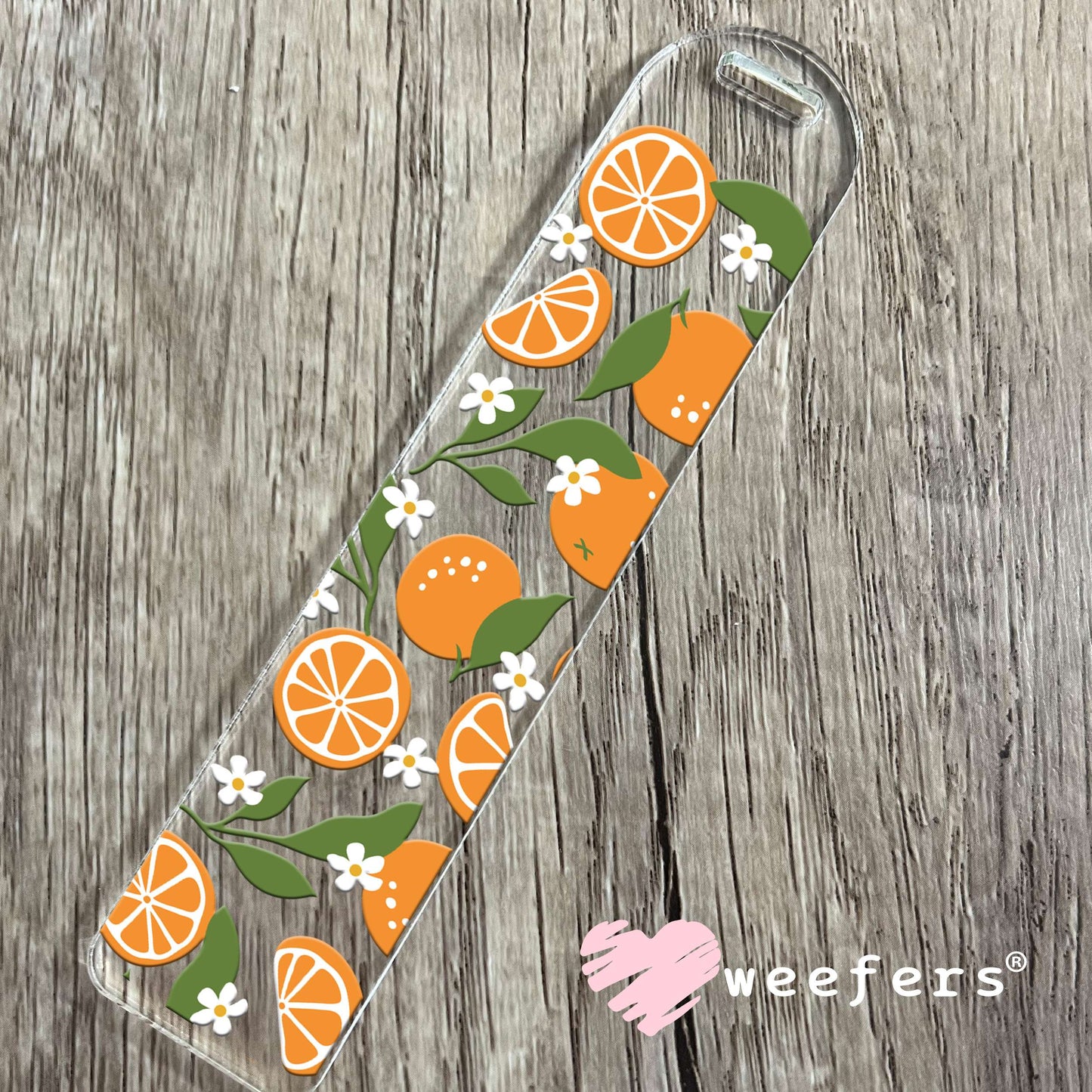 Orange Delight UV DTF Cup Wrap Bookmark Weefers