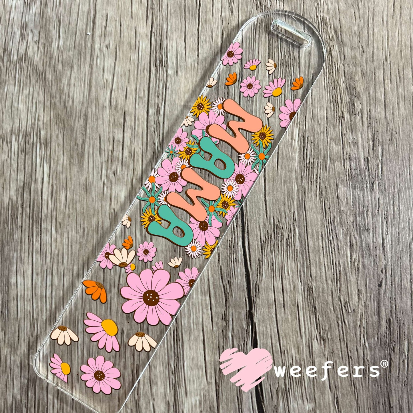 Mama Spring Flowers UV DTF Cup Wrap Bookmark Weefers