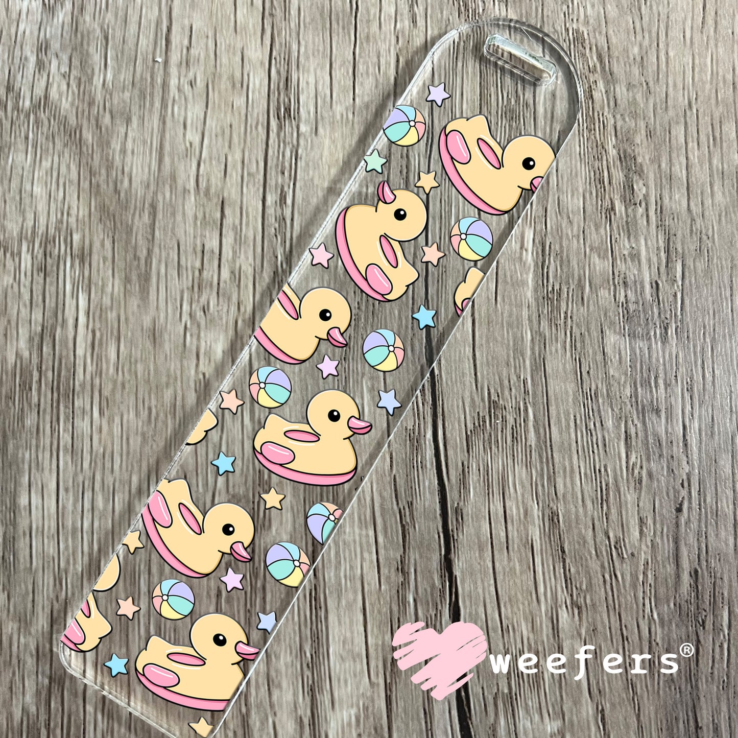 Little Ducks floating UV DTF Cup Wrap Bookmark Weefers