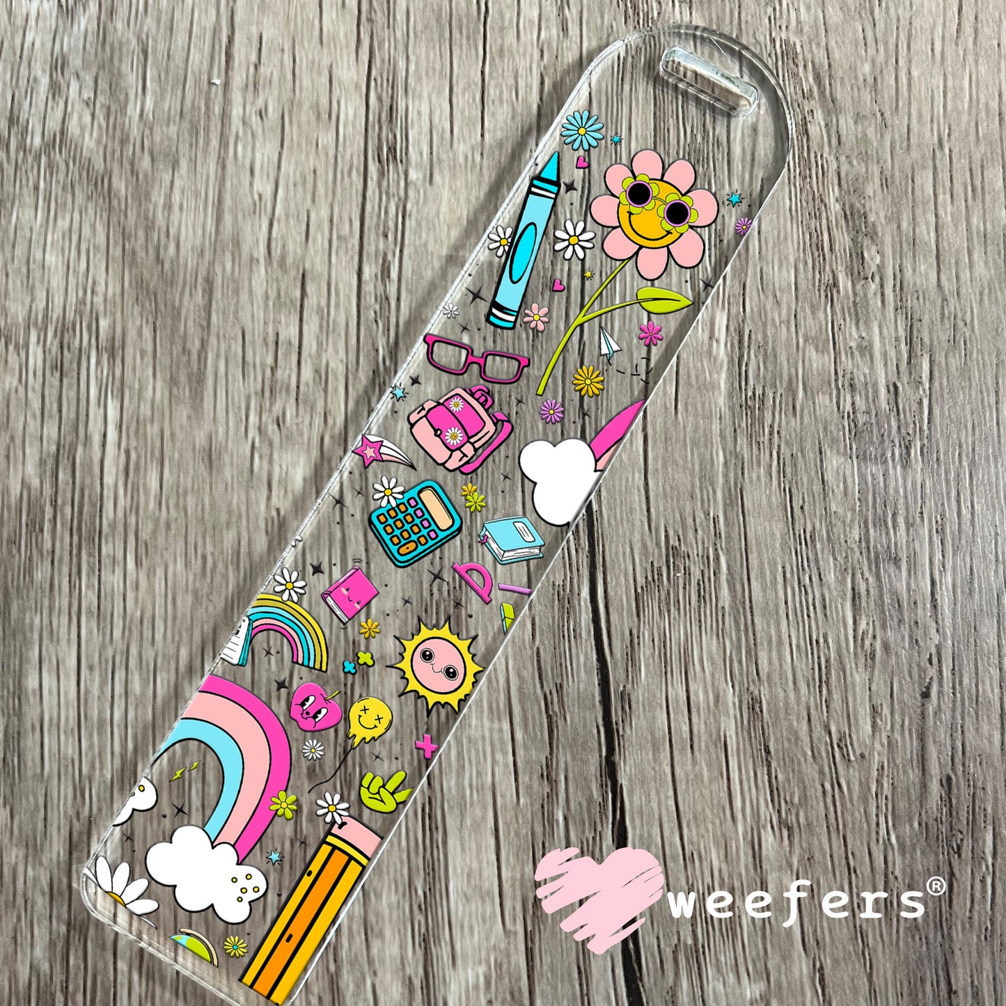 Teacher Vibes UV DTF Cup Wrap - WEEFERS EXCLUSIVE WRAP Bookmark Weefers