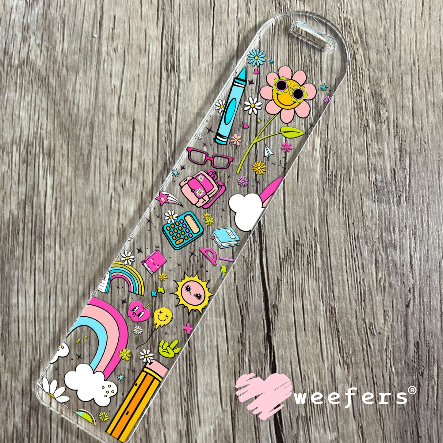 Teacher Vibes UV DTF Cup Wrap - WEEFERS EXCLUSIVE WRAP Bookmark Weefers