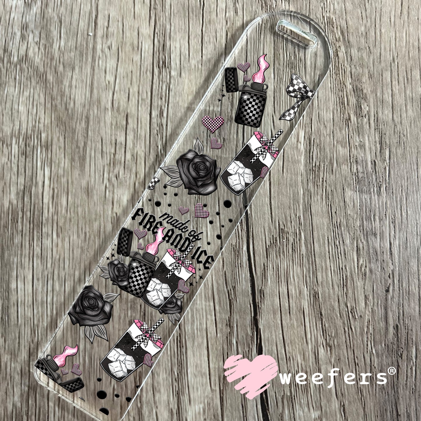 Made of Fire and Ice UV DTF Cup Wrap Bookmark Weefers