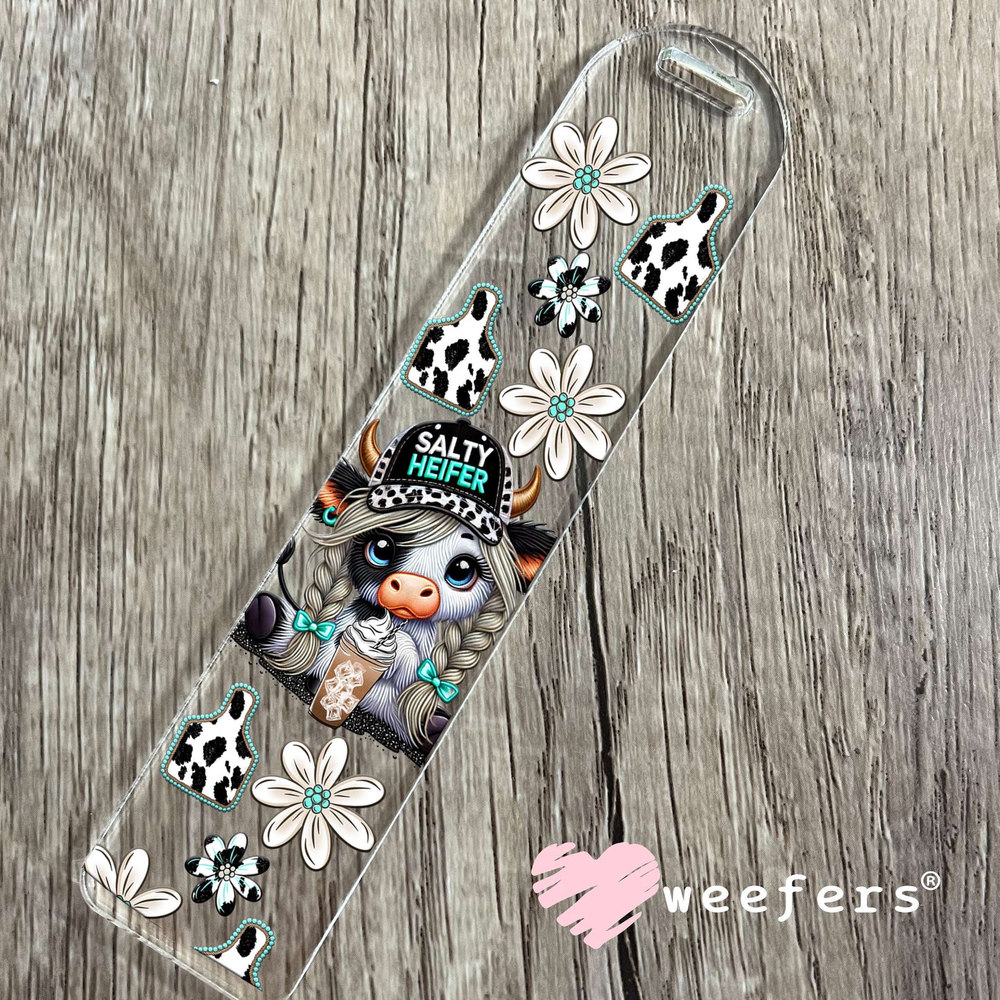 Salty Heifer UV DTF Cup Wrap Bookmark Weefers