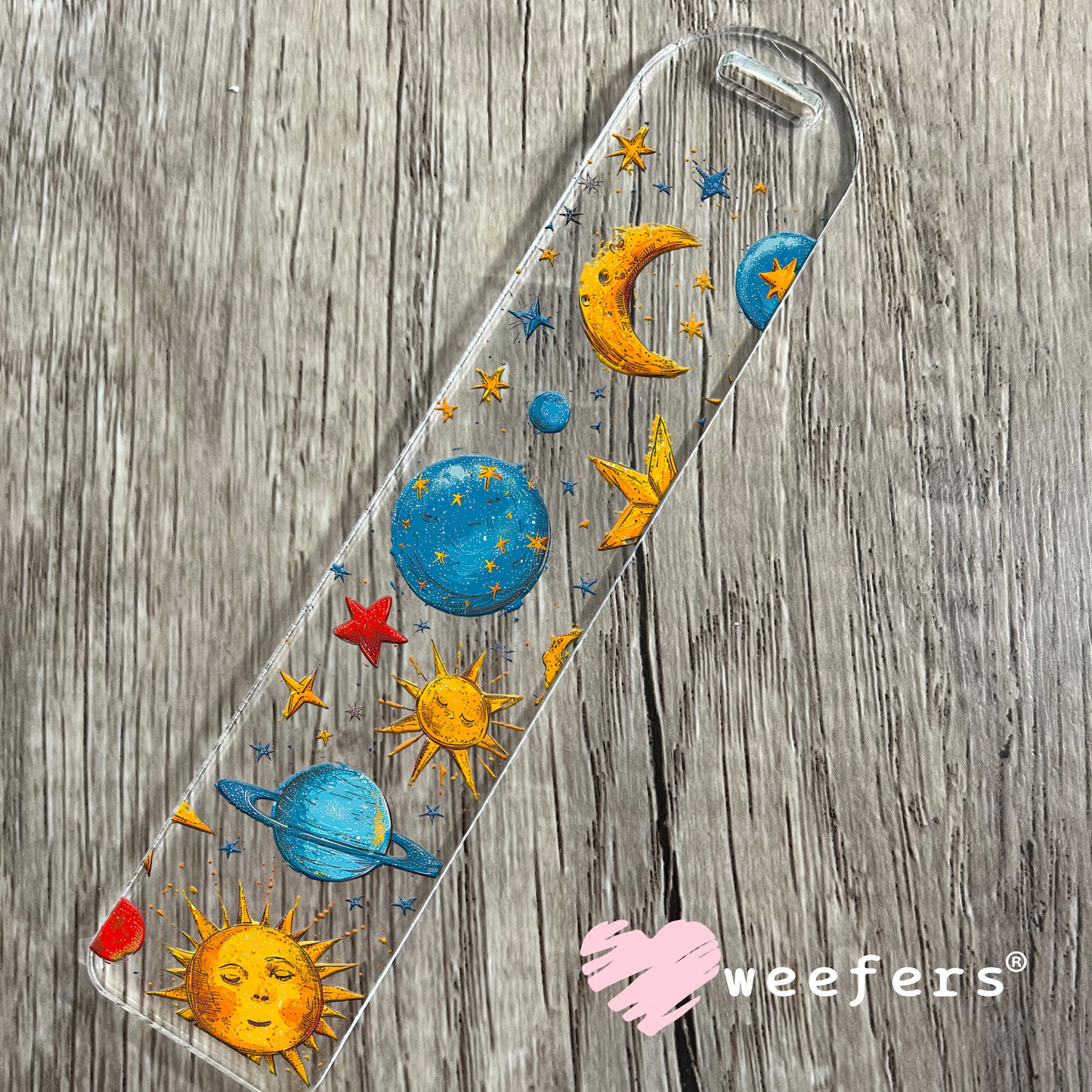Stars Suns and Moons UV DTF Cup Wrap Bookmark Weefers