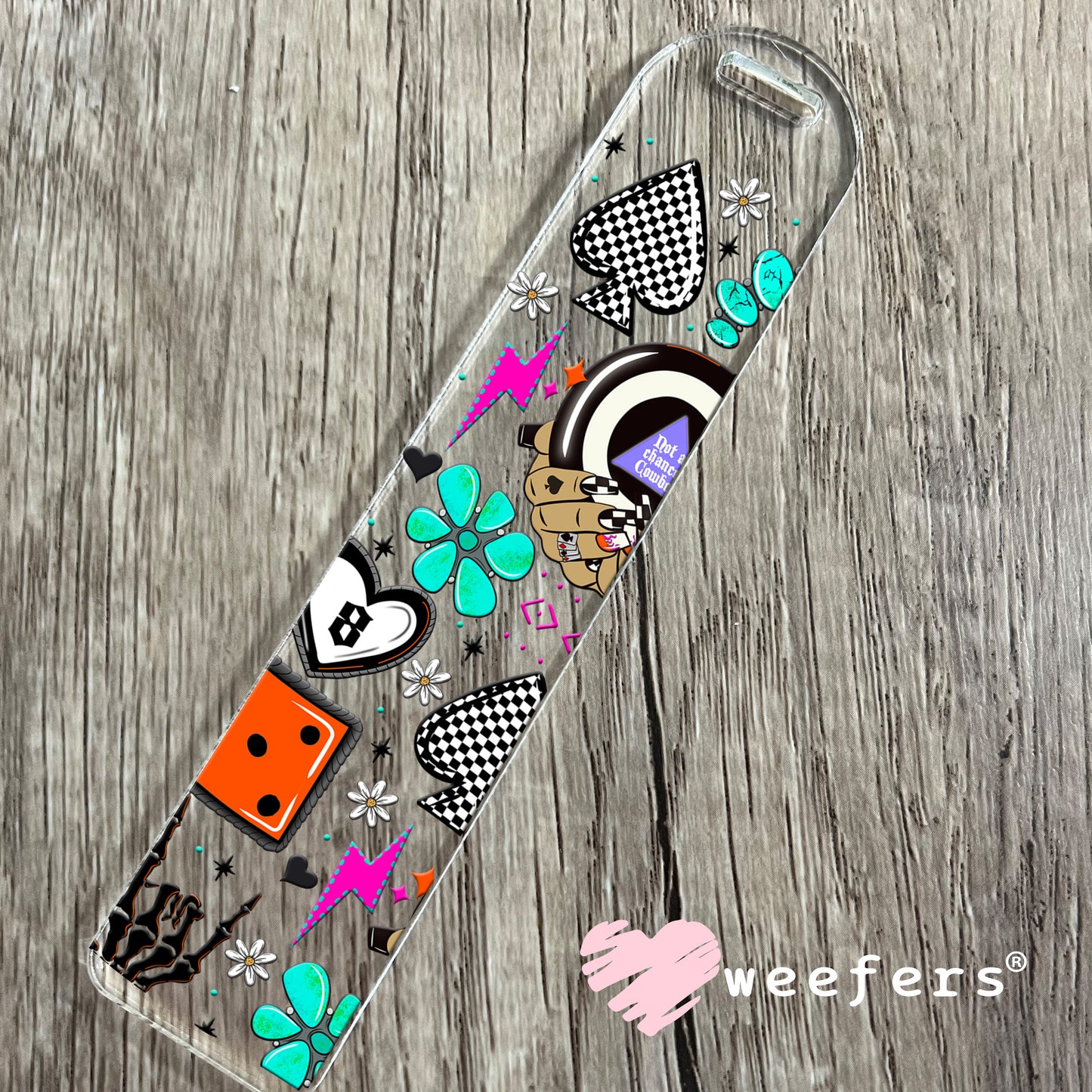 Not a Chance Cowboy UV DTF Cup Wrap - WEEFERS EXCLUSIVE WRAP Bookmark Weefers