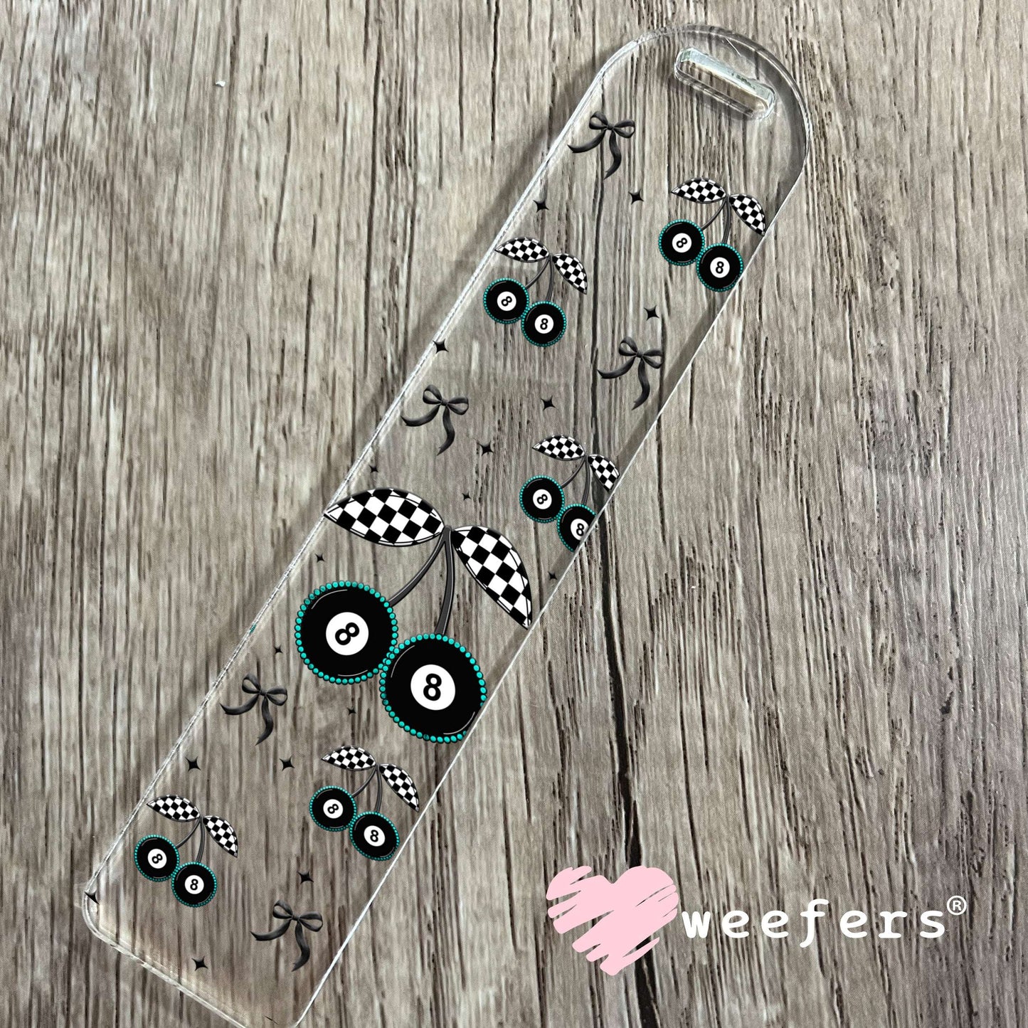 Cherry Eight Balls UV DTF Cup Wrap - WEEFERS EXCLUSIVE WRAP Bookmark Weefers