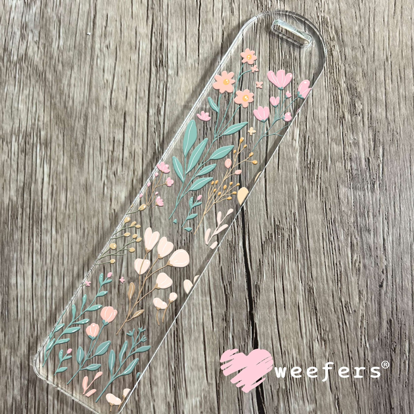 Pastel Wild Flowers UV DTF Cup Wrap Bookmark Weefers