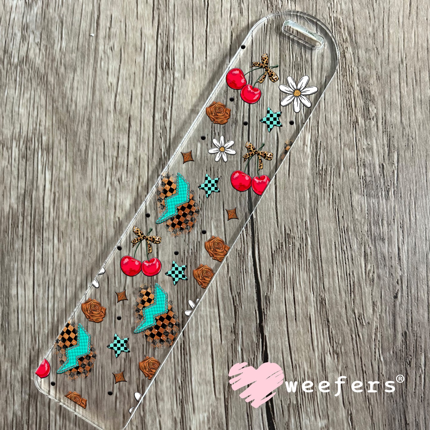 Zebra Spade Lightening Bolts Sidekick UV DTF Cup Wrap - Weefers Exclusive Wrap Bookmark Weefers