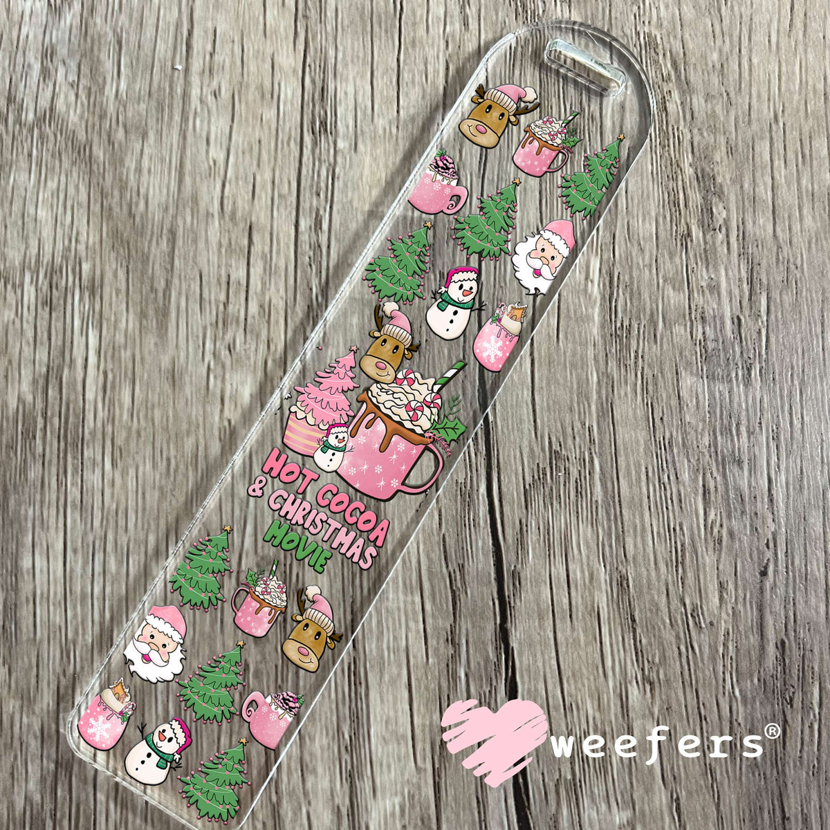 Hot Cocoa & Christmas Movie UV DTF Cup Wrap Bookmark Weefers