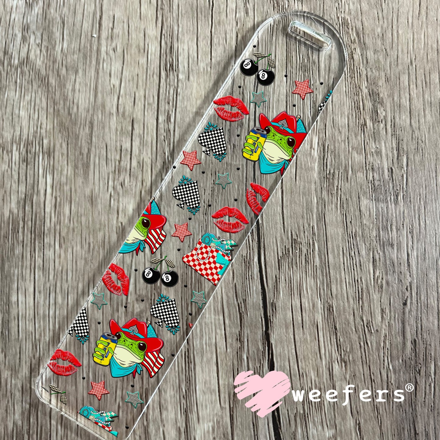 Cowboy Frog Twisted Tea UV DTF Cup Wrap - Weefers Exclusive Wrap Bookmark Weefers