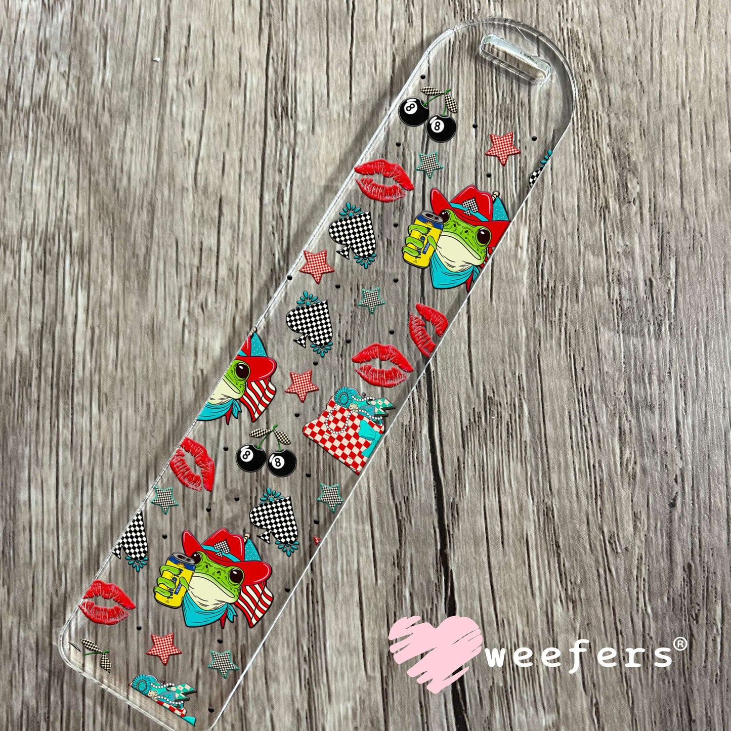 Cowboy Frog Twisted Tea UV DTF Cup Wrap - Weefers Exclusive Wrap Bookmark Weefers