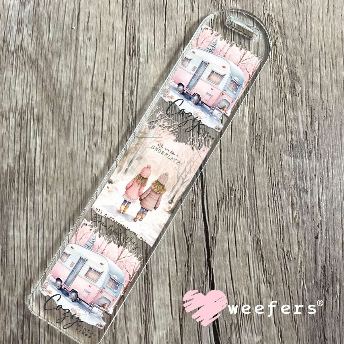 Cozy Winter Vibes Christmas UV DTF Cup Wrap Bookmark Weefers