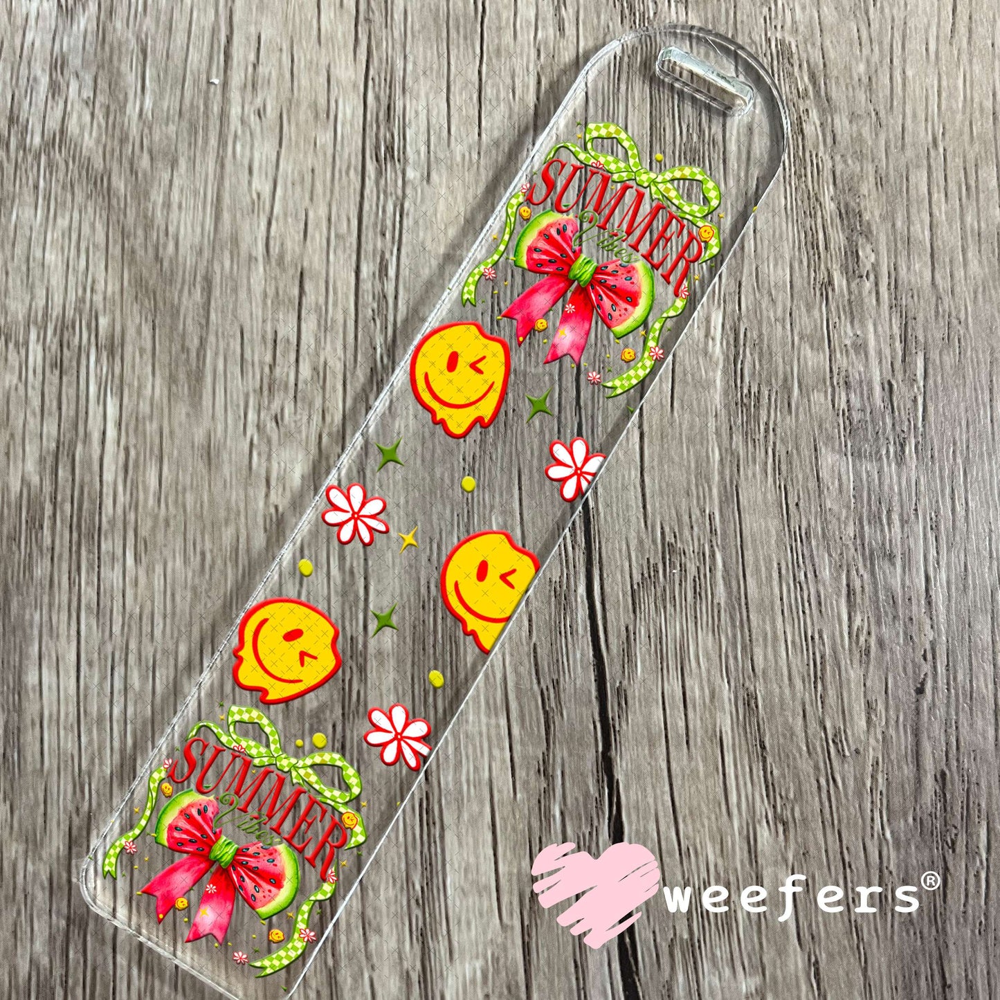 Summer Vibes Watermelon UV DTF Cup Wrap - Weefers Exclusive Wrap Bookmark Weefers