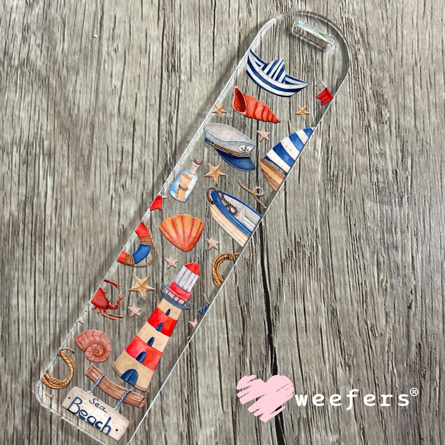 Nautical Theme UV DTF Cup Wrap - Weefers Exclusive Wrap Bookmark Weefers