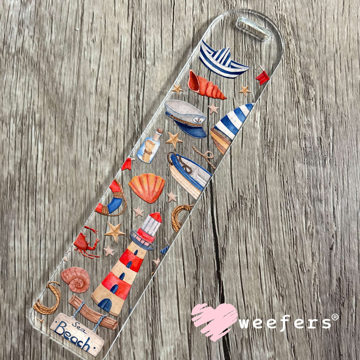 Nautical Theme UV DTF Cup Wrap - Weefers Exclusive Wrap Bookmark Weefers