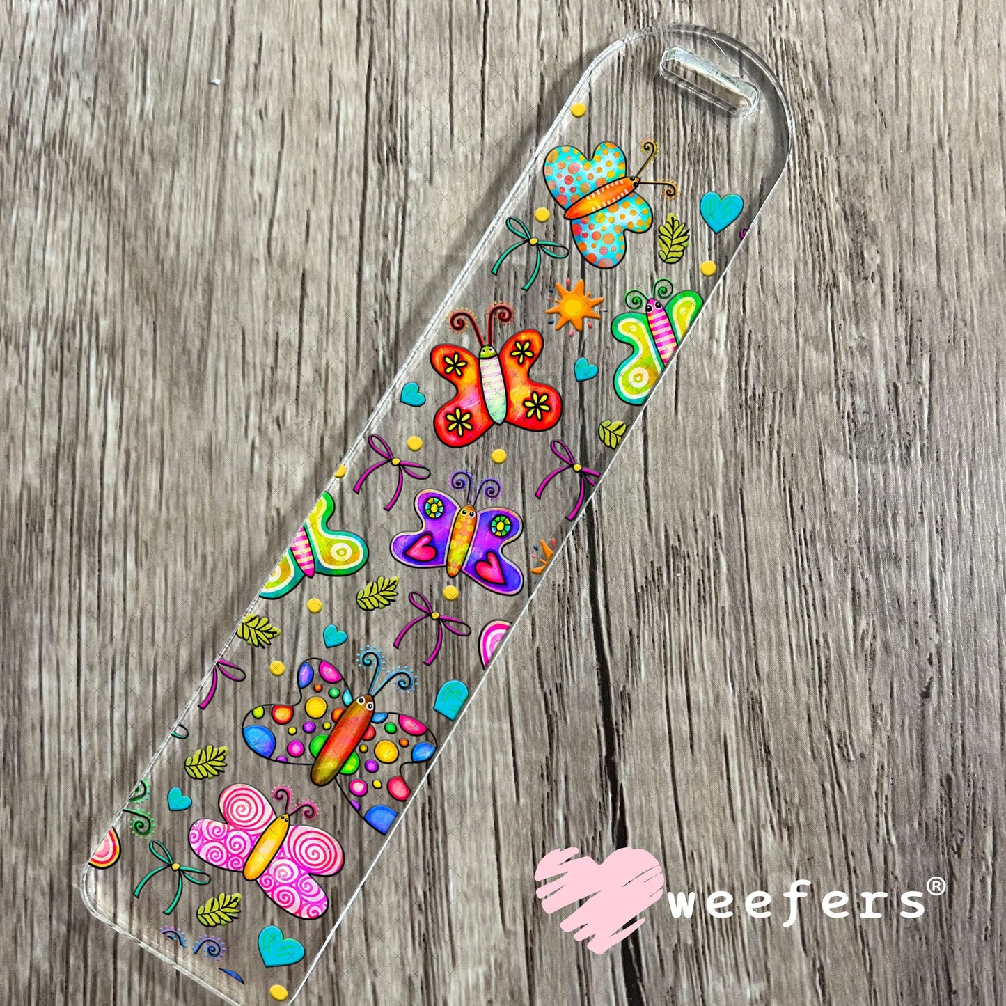 Whimsical Butterfly UV DTF Cup Wrap - Weefers Exclusive Wrap Bookmark Weefers