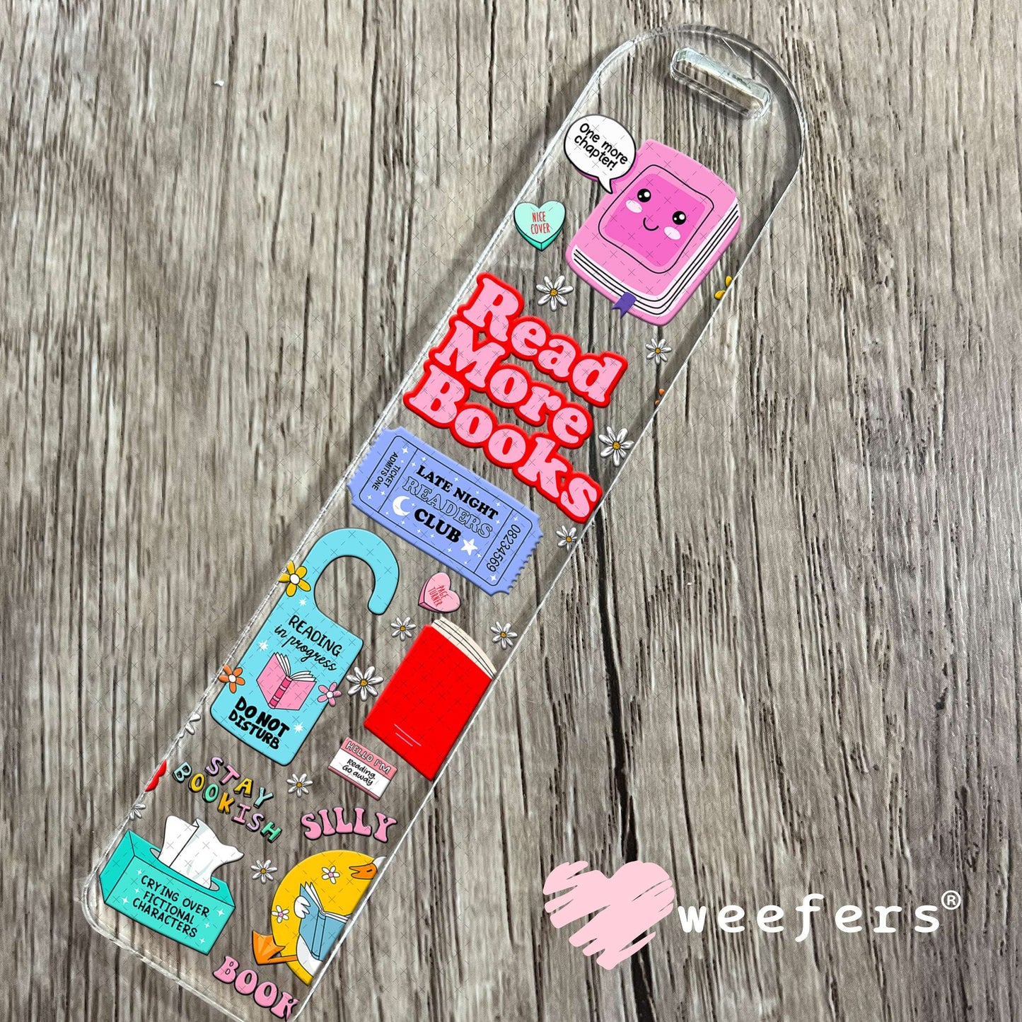 Book Lover Quotes UV DTF Cup Wrap - Weefers® Exclusive Bookmark Weefers