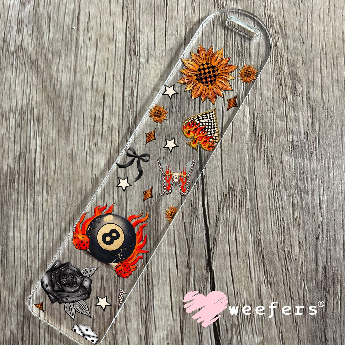 Baby I'm a Wild Card Sidekick UV DTF Cup Wrap - Weefers Exclusive Wrap Bookmark Weefers