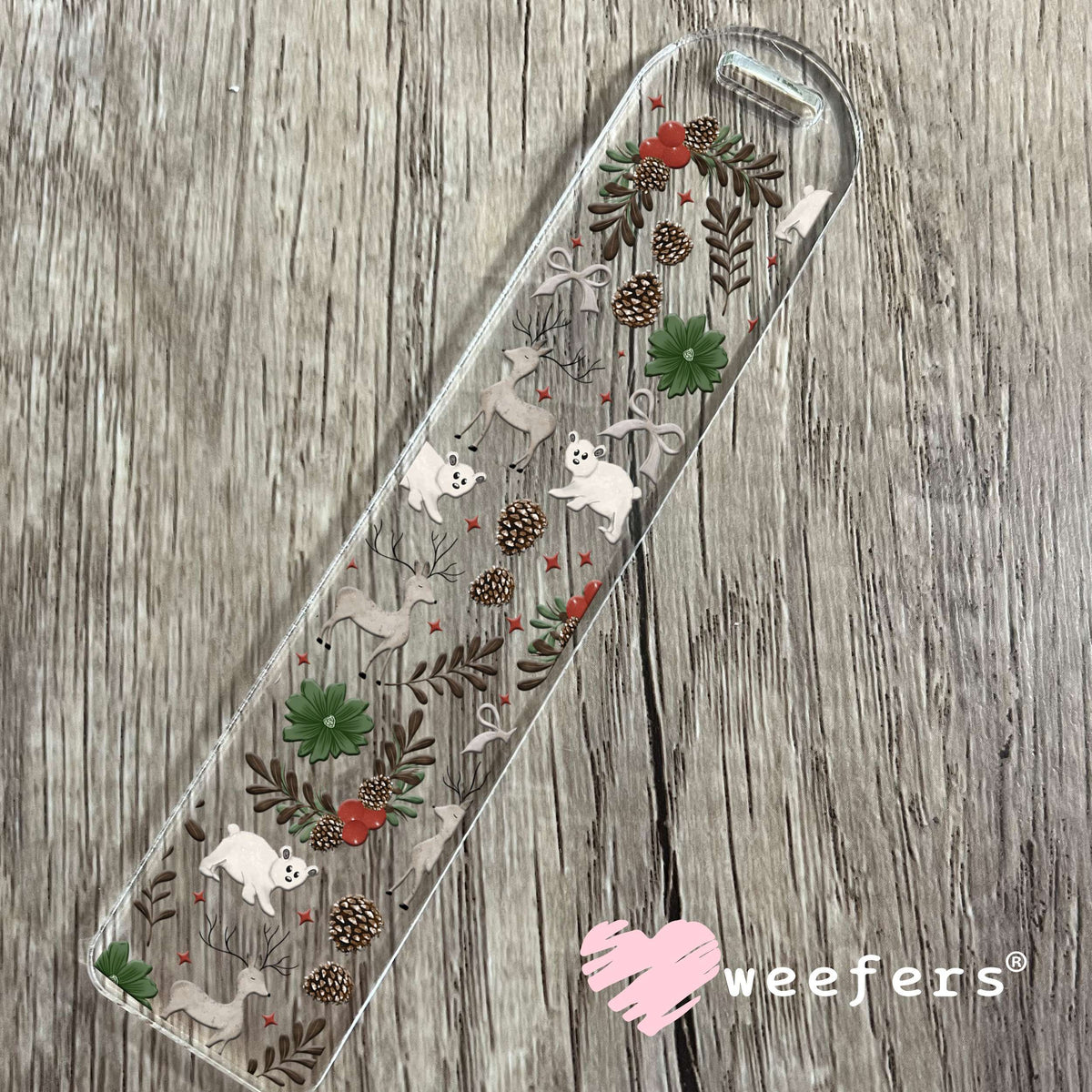 Christmas Winter Scene UV DTF Cup Wrap Bookmark Weefers