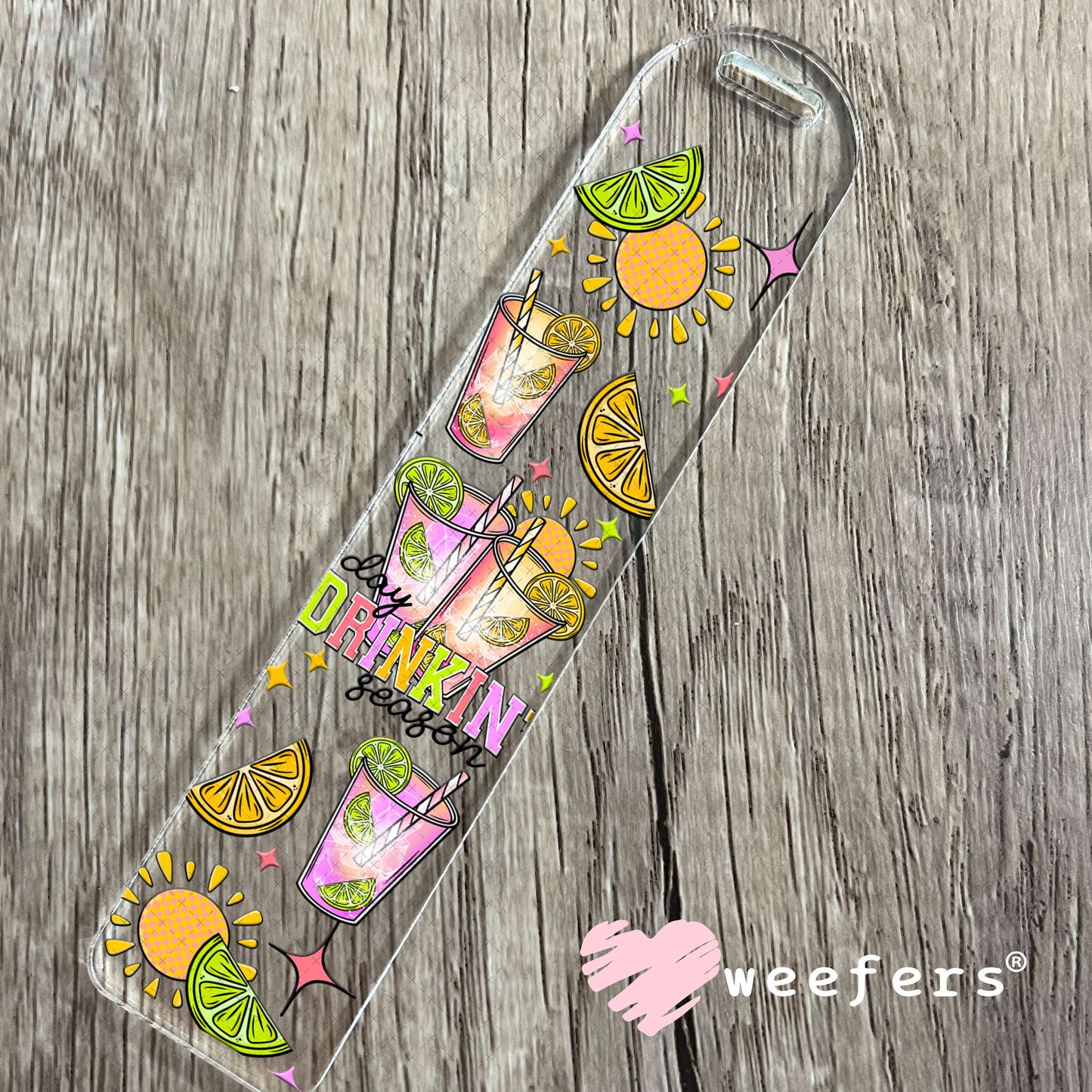 Day Drinkin Season UV DTF Cup Wrap Bookmark Weefers