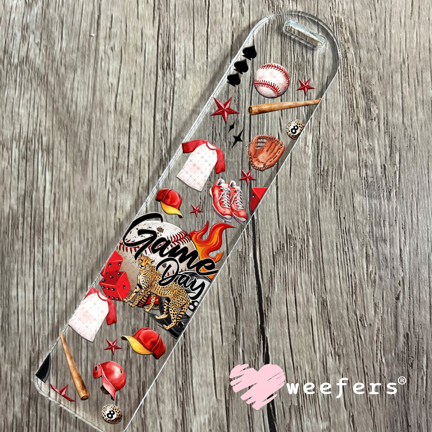 Game Day Bringing the Heat UV DTF Cup Wrap - Weefers Exclusive Wrap Bookmark Weefers