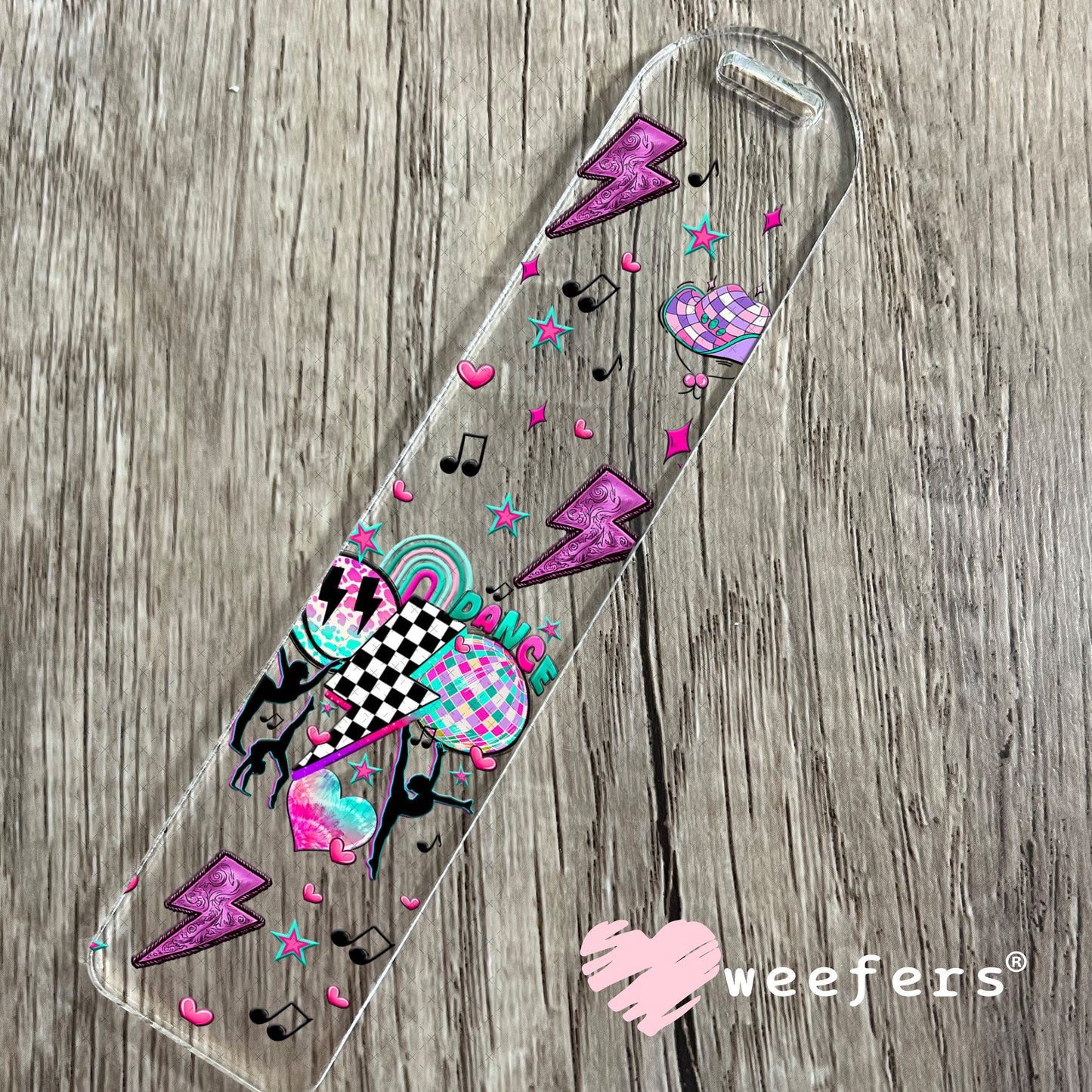 Retro Groovy Dance UV DTF Cup Wrap - Weefers Exclusive Wrap Bookmark Weefers